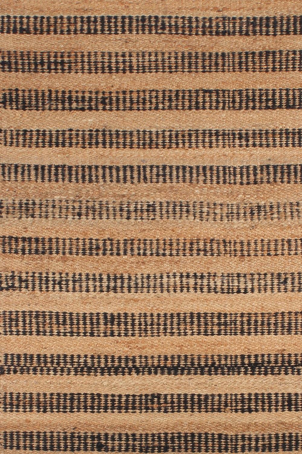 Hemp HandWoven Rug Hemer-53 - Jute - Flatweave - Ajaypee Carpets (Thumbnail 4)