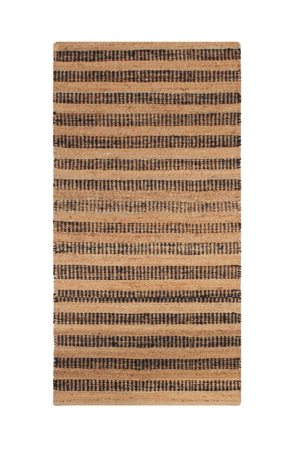 Hemp HandWoven Rug Hemer-53 - Jute - Flatweave - Ajaypee Carpets (Thumbnail 5)