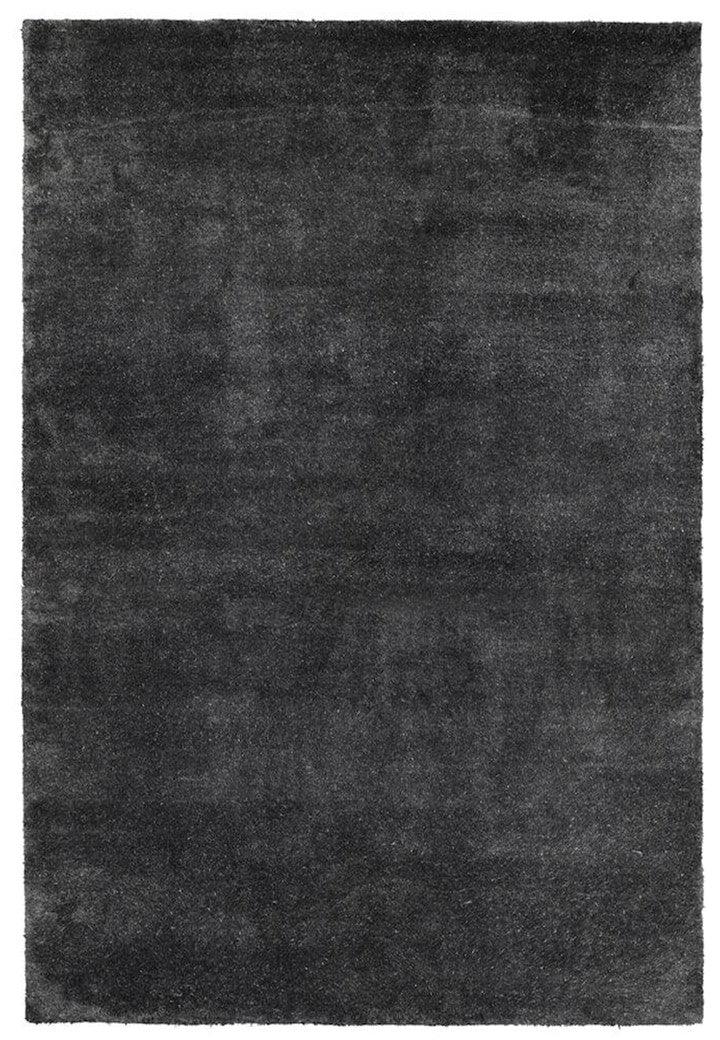 Bamboo Silk Hand Knotted Carpet   Natural Black – Cotton Hand Knotted handmade carpet by Ajaypee Carpets