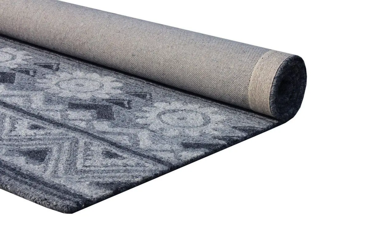 Bamboo Silk HandTufted Carpet-Heritage - Cotton - Hand Knotted - Ajaypee Carpets (Thumbnail 3)