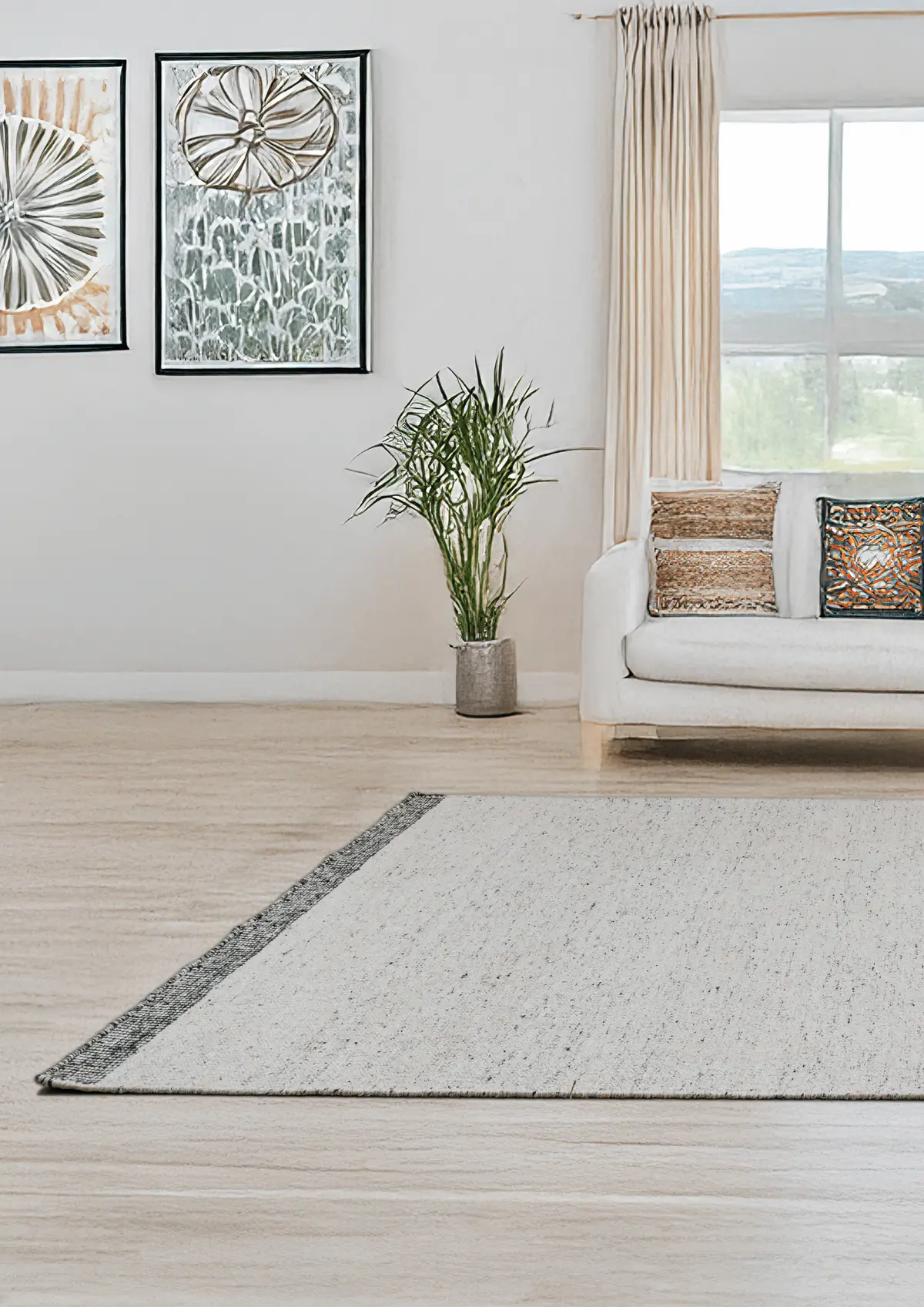 Bamboo Silk Handwoven Rug    Calix - Hemp - Flatweave - Ajaypee Carpets (Thumbnail 5)