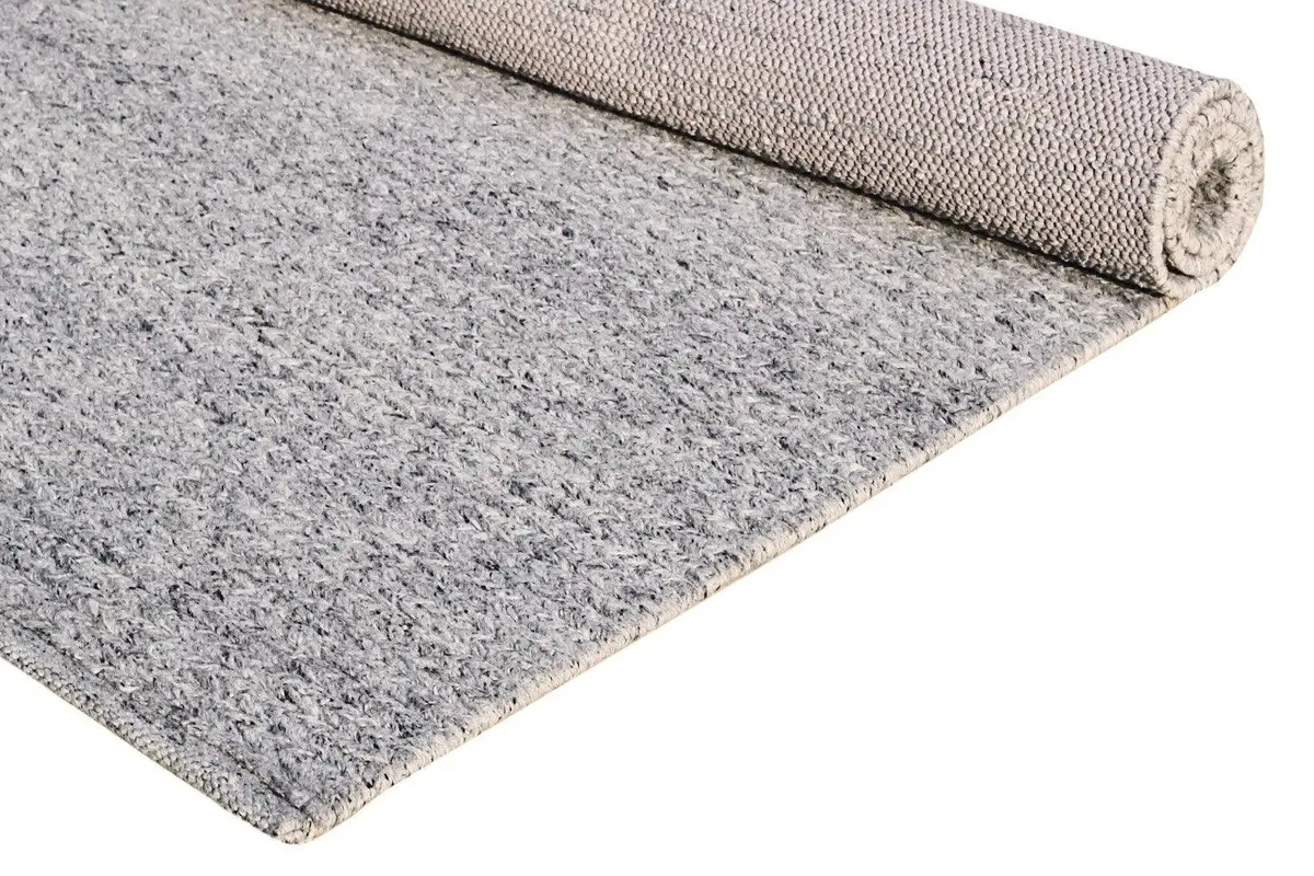 Bamboo Handwoven Rug  Somekh - Wool & Silk Blend - Flatweave - Ajaypee Carpets (Thumbnail 2)