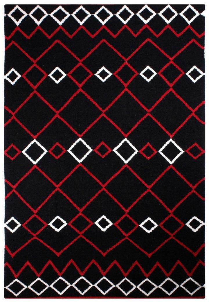 Wool Handwoven Rug Vera Red – Cotton Flatweave handmade carpet by Ajaypee Carpets