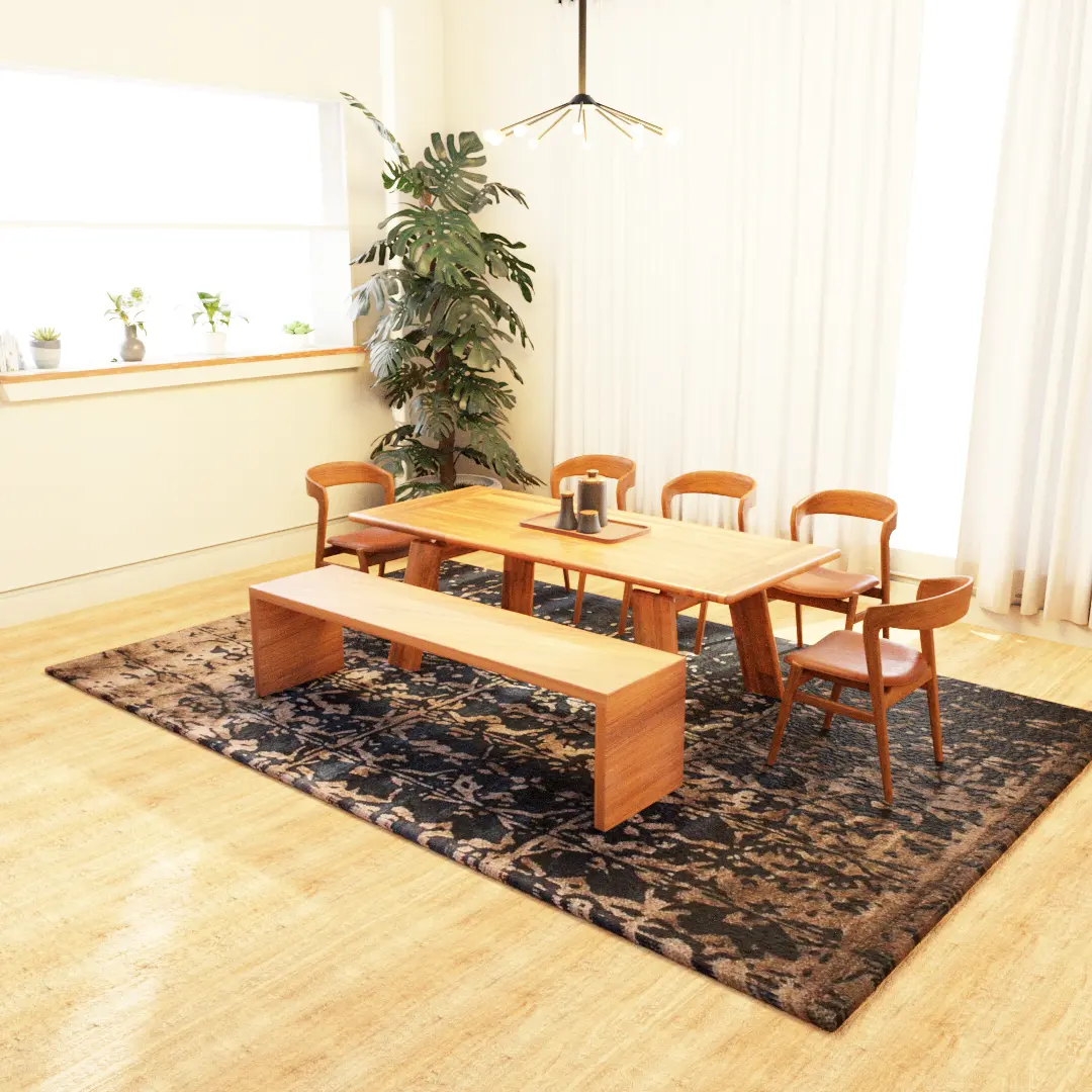 Bamboo Silk HandTufted Carpet Clavis - Cotton - Hand Tufted - Ajaypee Carpets (Thumbnail 2)