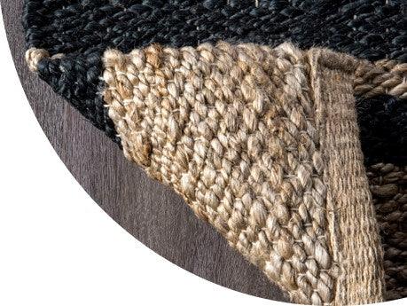 Hemp Hand Woven Rug   Lox Stripe - Jute - Hand Woven - Ajaypee Carpets (Thumbnail 4)