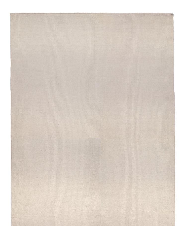 Woolen Handwoven Dhurry Plain Taupe - Cotton - Hand Woven - Ajaypee Carpets (Thumbnail 2)