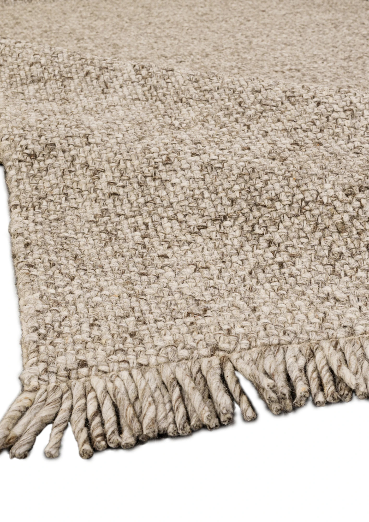 Woolen Handwoven Rug  Polly - Hemp - Hand Woven - Ajaypee Carpets (Thumbnail 2)