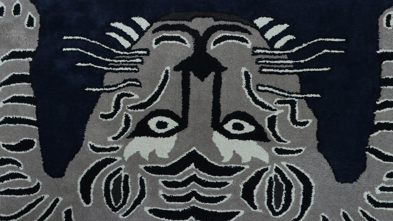 Cotton Hand Tufted Carpet : Tigi Blue - Cotton - Hand Tufted - Ajaypee Carpets (Thumbnail 2)