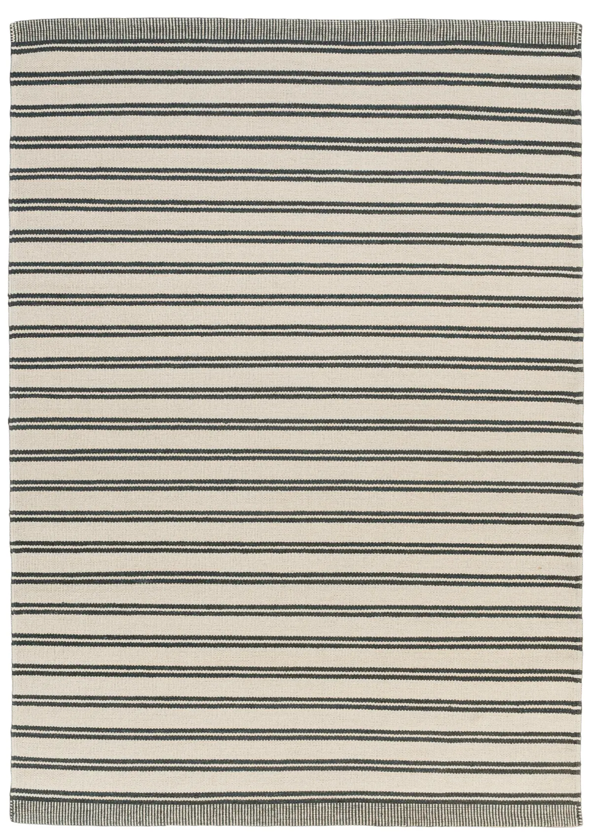 Cotton Hand-woven Rug : Nando Stripe - Cotton - Hand Woven - Ajaypee Carpets (View 1)