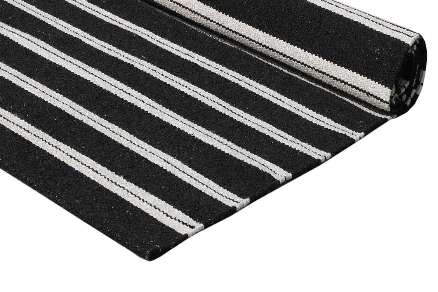 Cotton Hand Woven Rug Stric - Cotton - Flatweave - Ajaypee Carpets (Thumbnail 3)