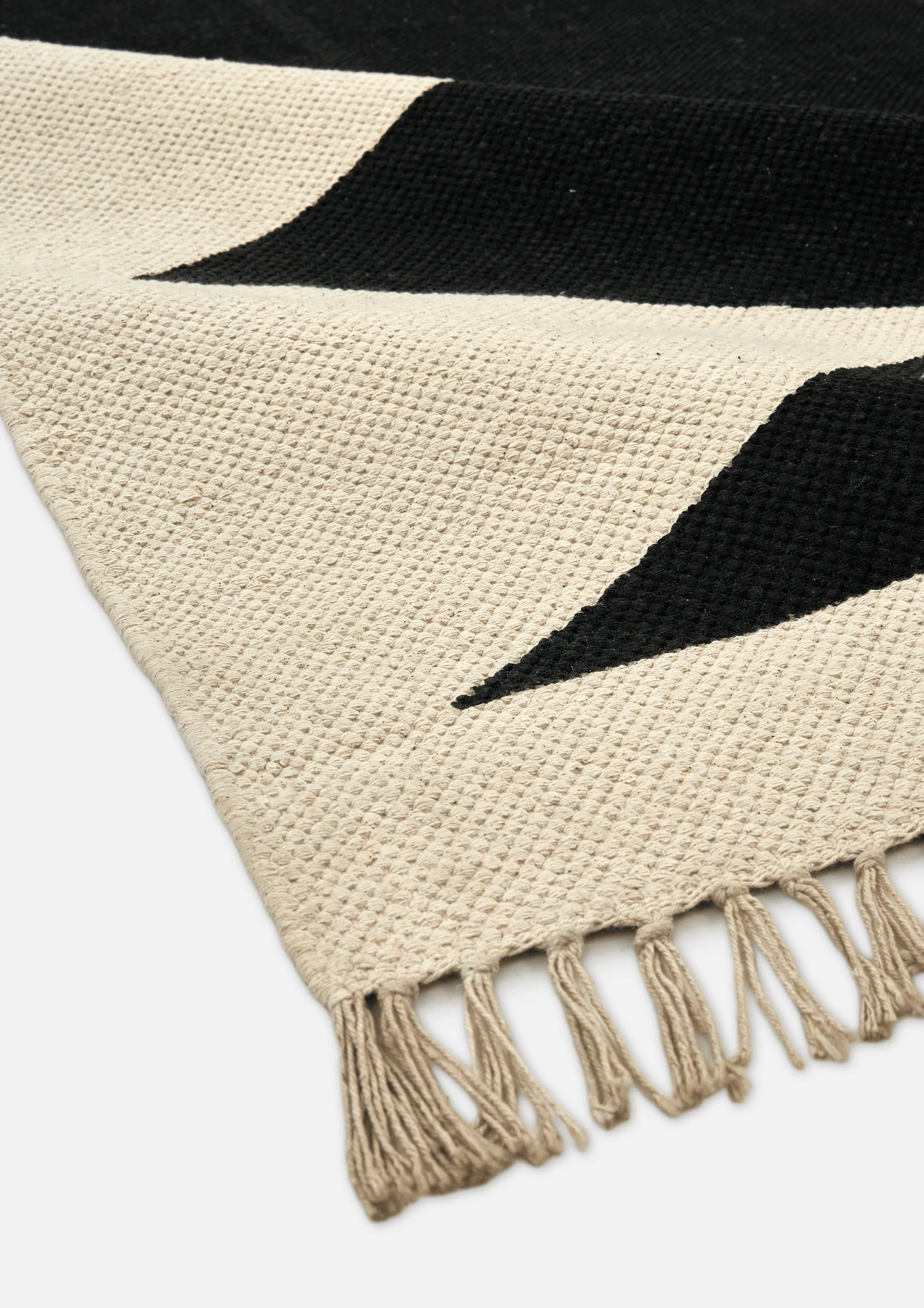 Cotton HandWoven Print Dhurrie - Nivasa - Cotton - Dhurrie - Ajaypee Carpets (Thumbnail 2)