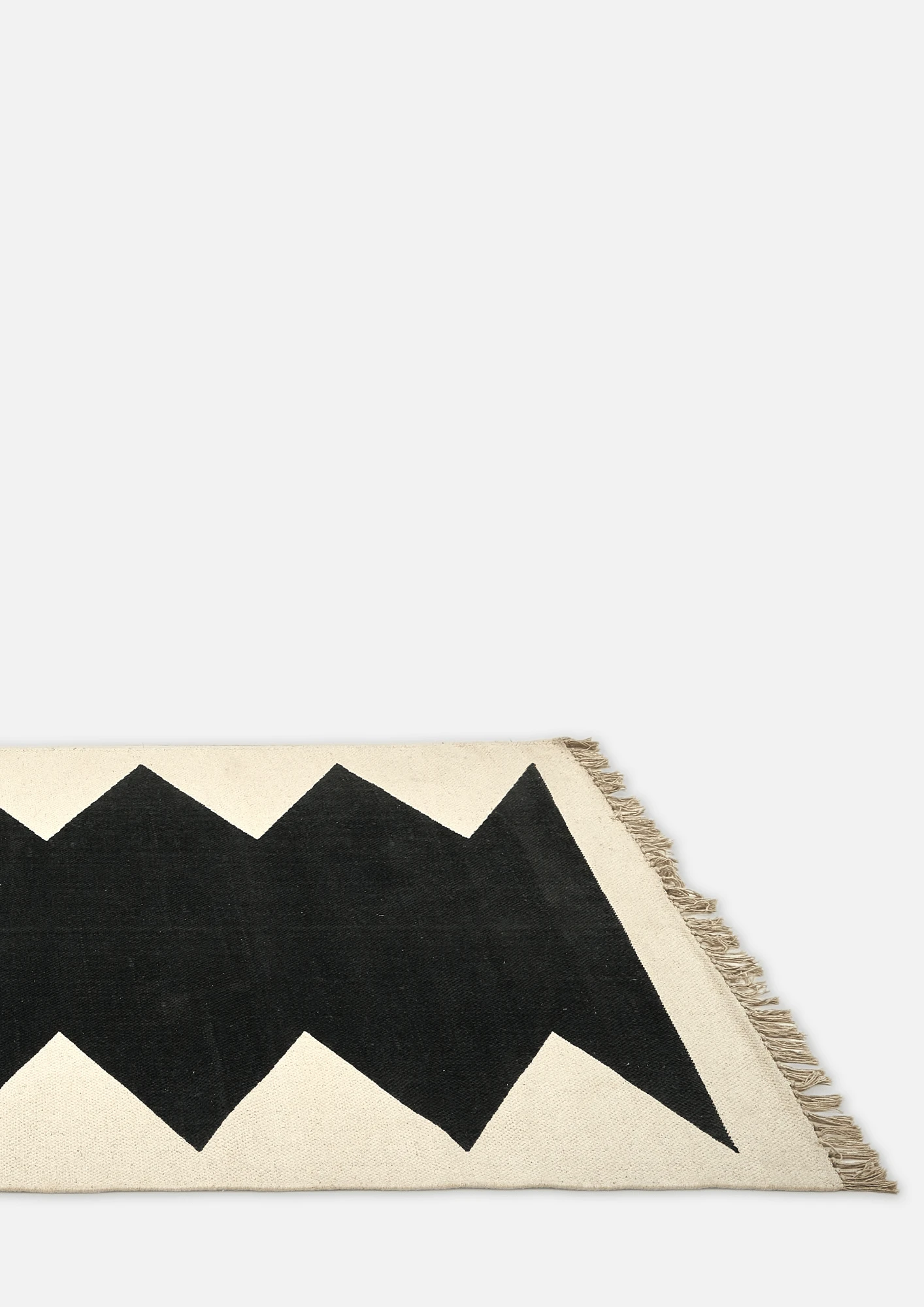 Cotton HandWoven Print Dhurrie - Nivasa - Cotton - Dhurrie - Ajaypee Carpets (Thumbnail 4)