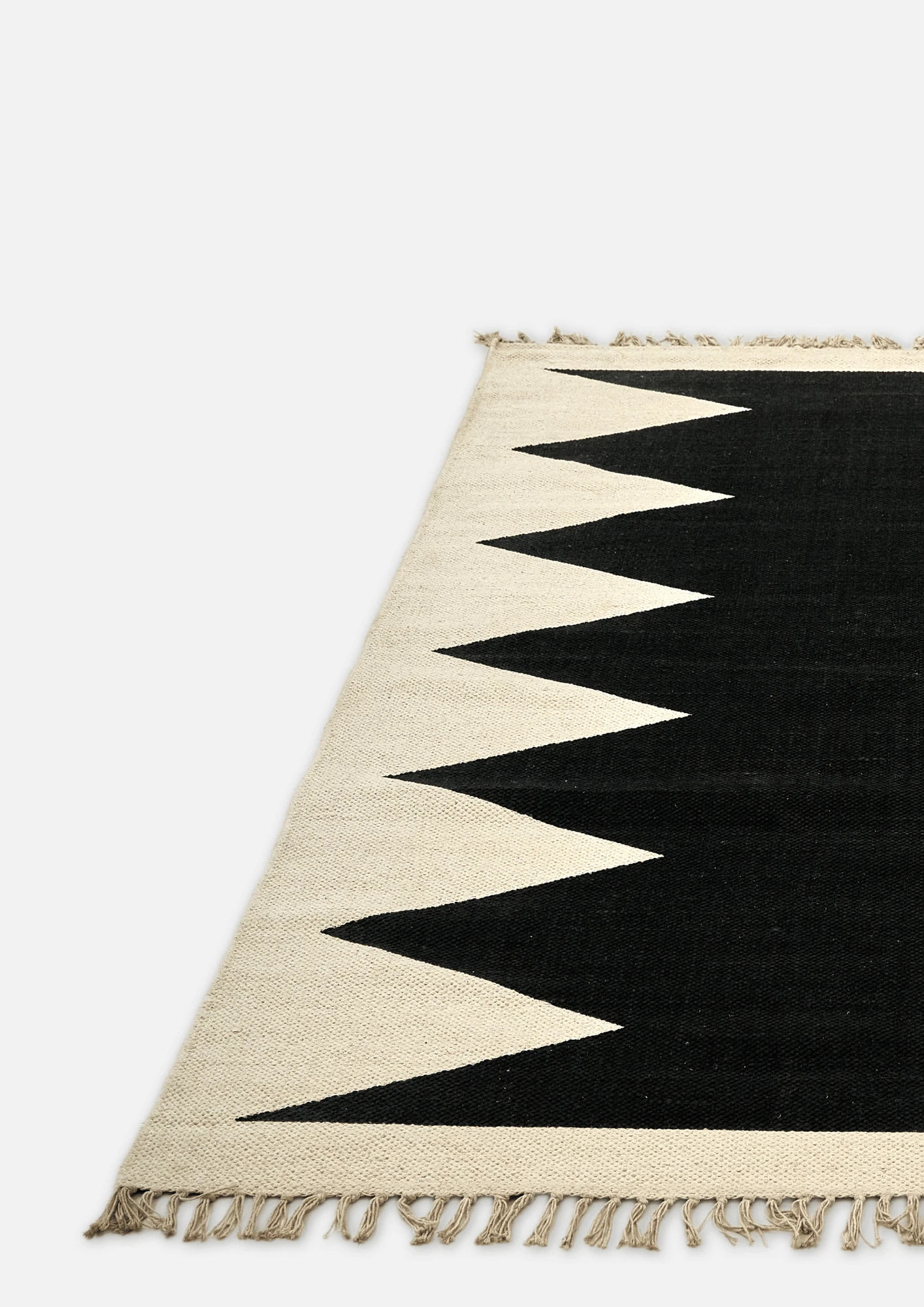 Cotton HandWoven Print Dhurrie - Nivasa - Cotton - Dhurrie - Ajaypee Carpets (Thumbnail 5)