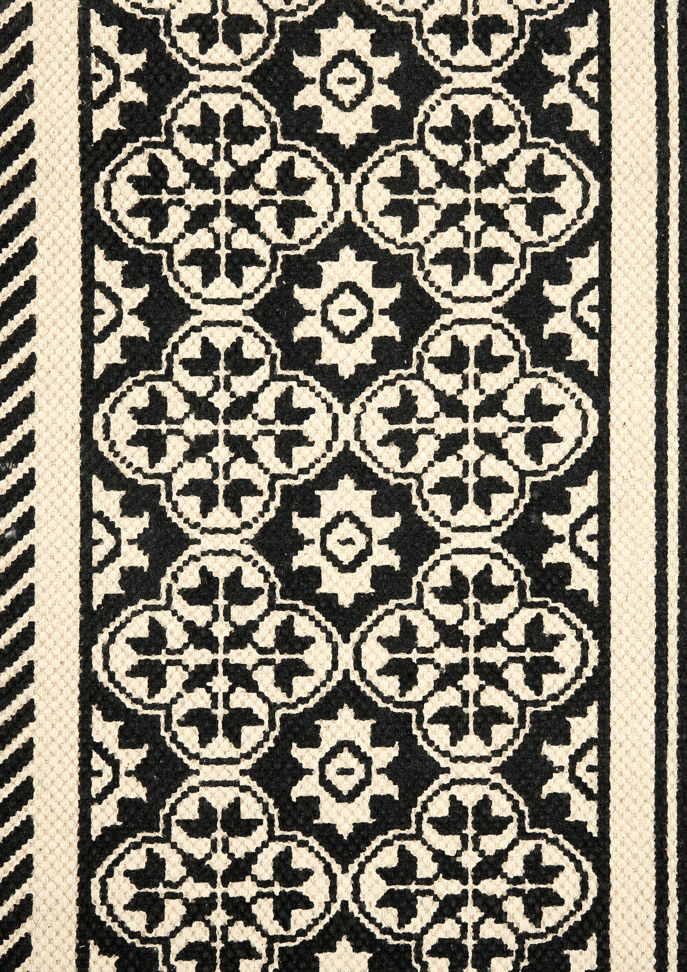 Cotton HandWoven Print Dhurrie - Saanjh - Cotton - Dhurrie - Ajaypee Carpets (Thumbnail 3)