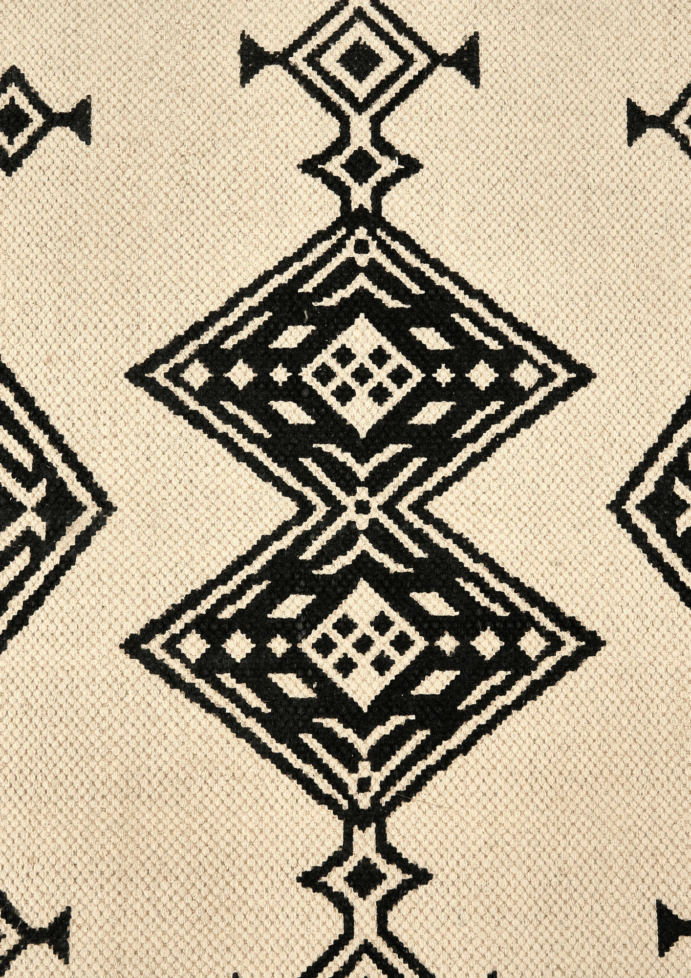 Cotton HandWoven Print Dhurrie - Sthira - Cotton - Dhurrie - Ajaypee Carpets (Thumbnail 4)