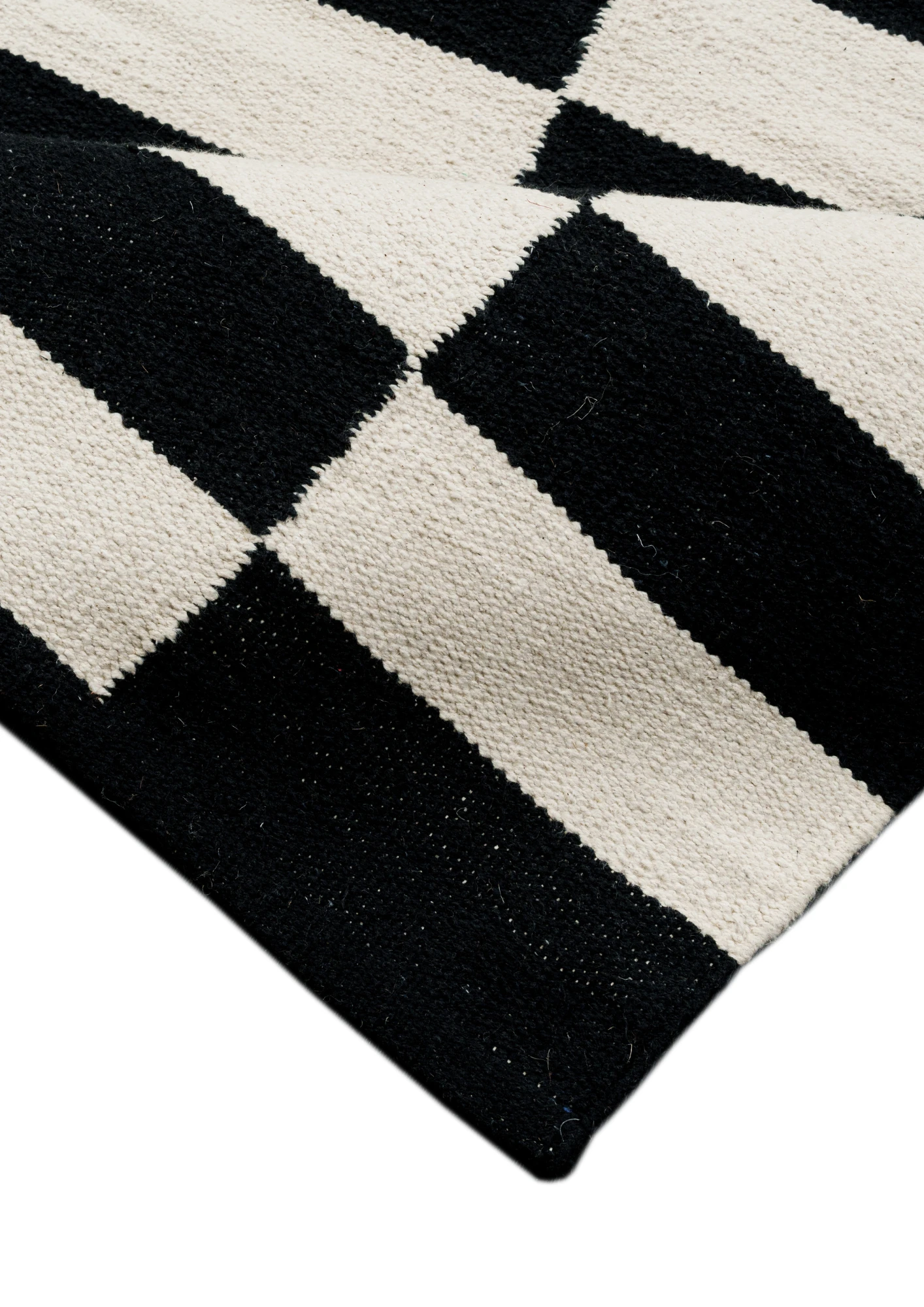 Cotton HandWoven Rug Chess - Cotton - Flatweave - Ajaypee Carpets (Thumbnail 2)
