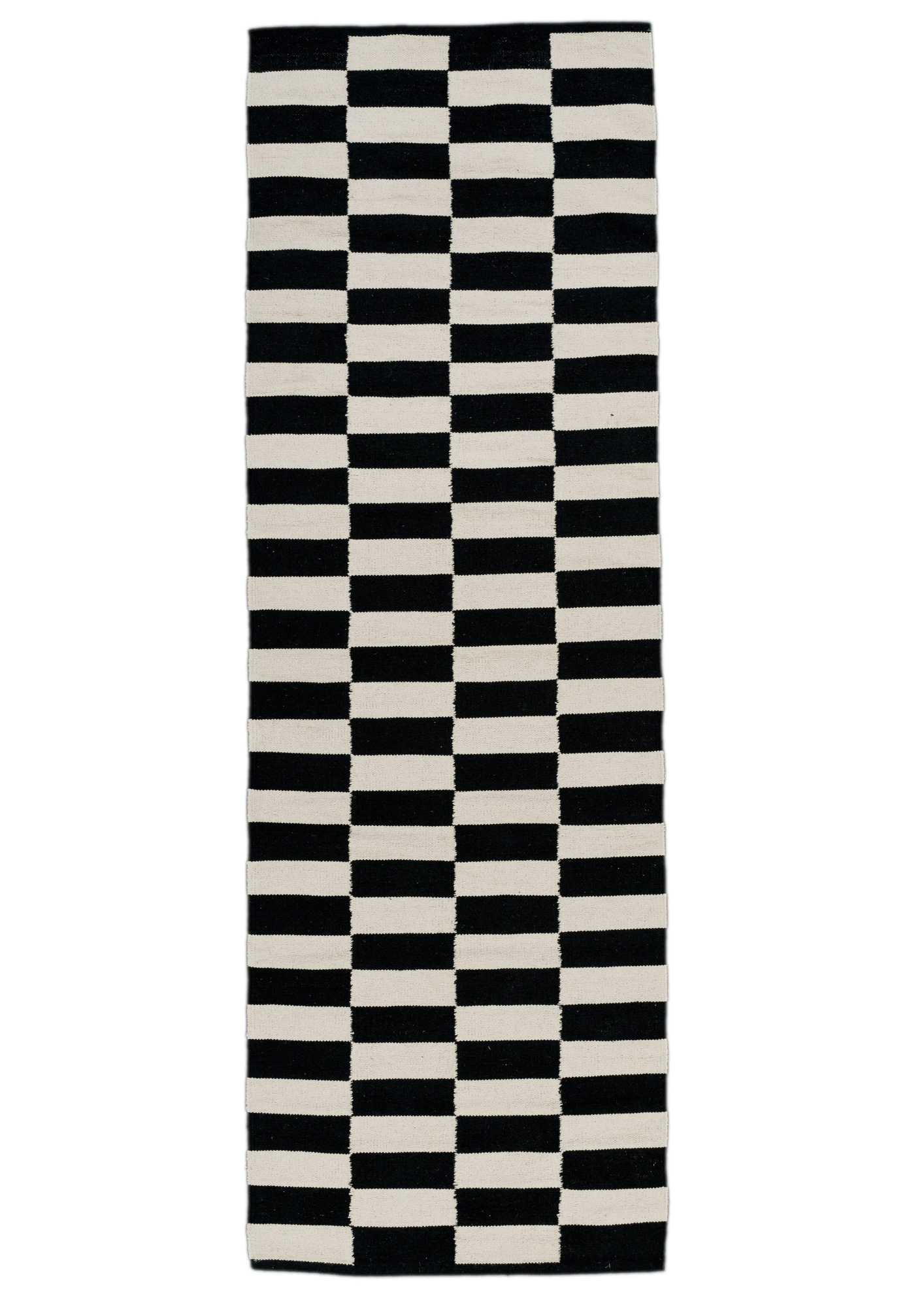 Cotton HandWoven Rug: Chess - Cotton - Hand Woven - Ajaypee Carpets (View 1)