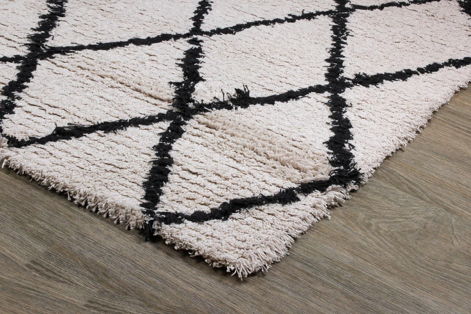 Cotton Handwoven Rug Moroccon - Cotton - Flatweave - Ajaypee Carpets (Thumbnail 5)