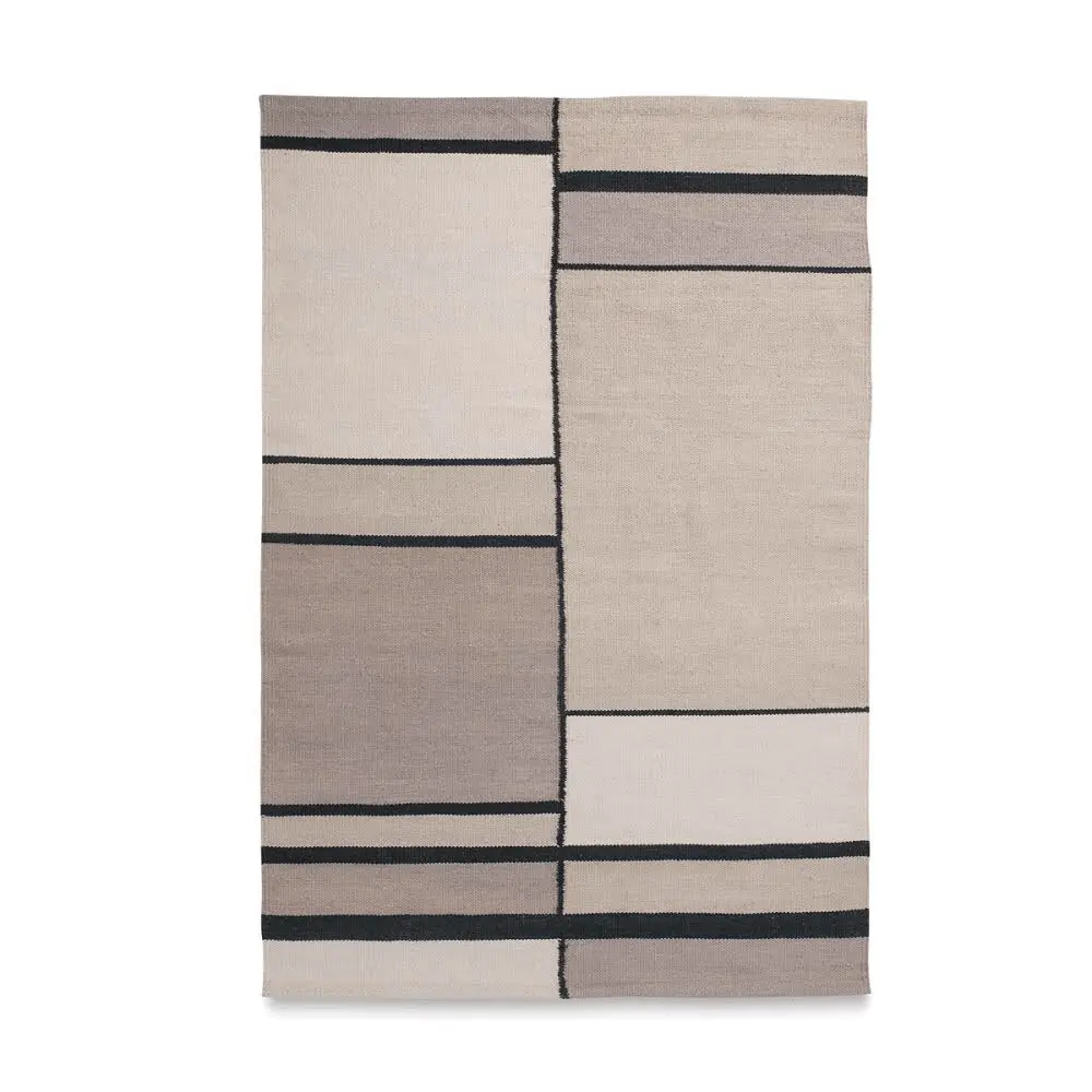 Cotton Hand Woven Rug Ray - Cotton - Flatweave - Ajaypee Carpets (Thumbnail 3)