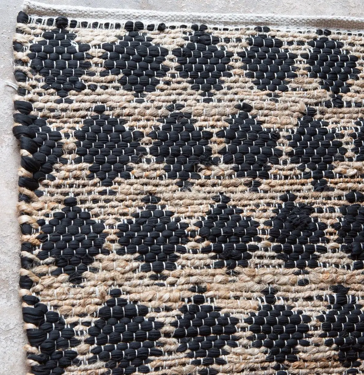 Cotton & Hemp Handwoven Rug:Tahiti - Jute - Hand Woven - Ajaypee Carpets (Thumbnail 2)