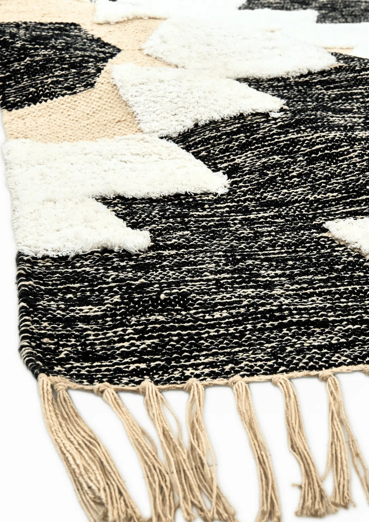 Cotton & Wool Hand Woven Rug  Miti - Cotton - Hand Woven - Ajaypee Carpets (Thumbnail 3)