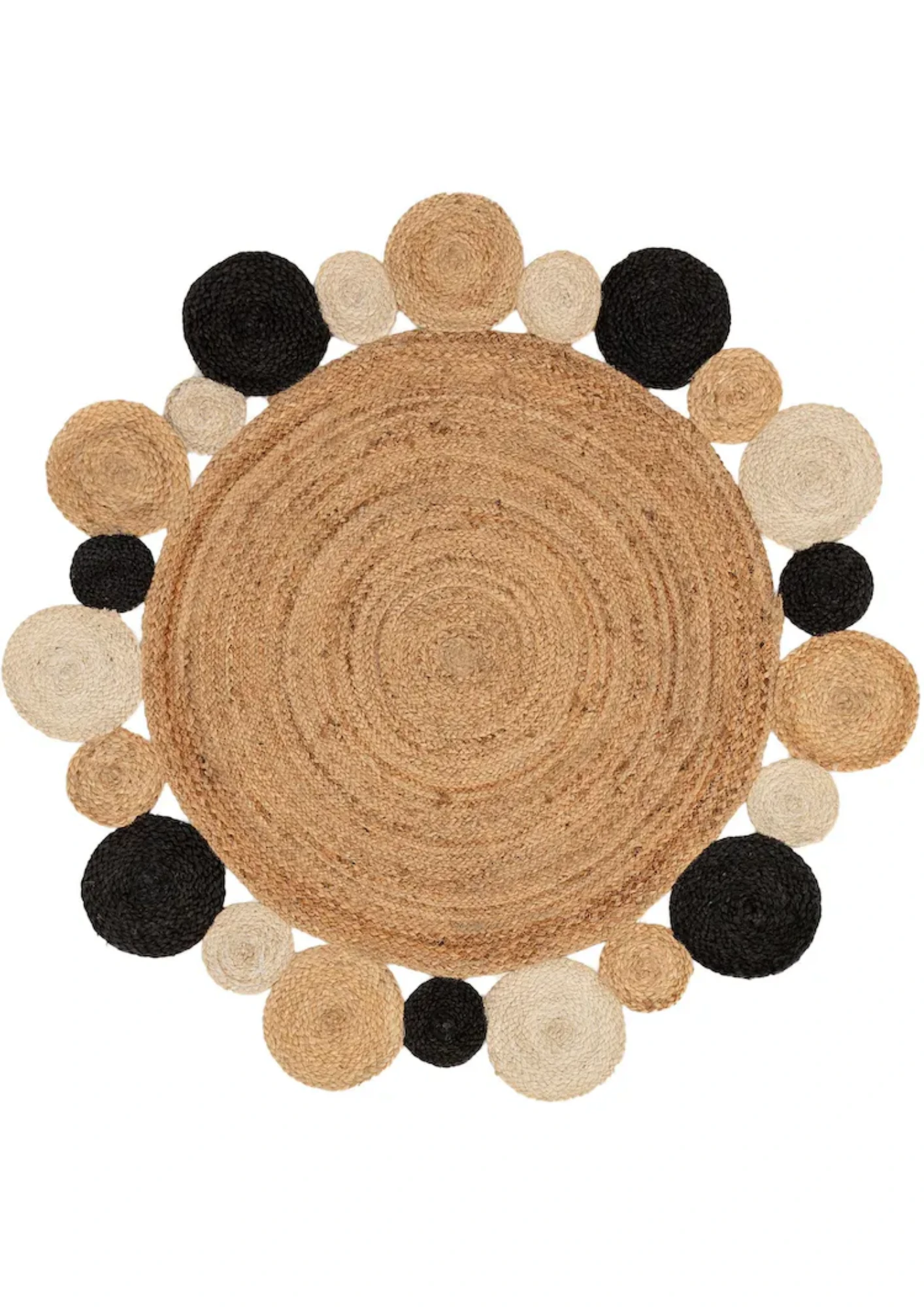 Dalhousie Hemp Handwoven  Natural & Black - Hemp - Hand Woven - Ajaypee Carpets (View 1)