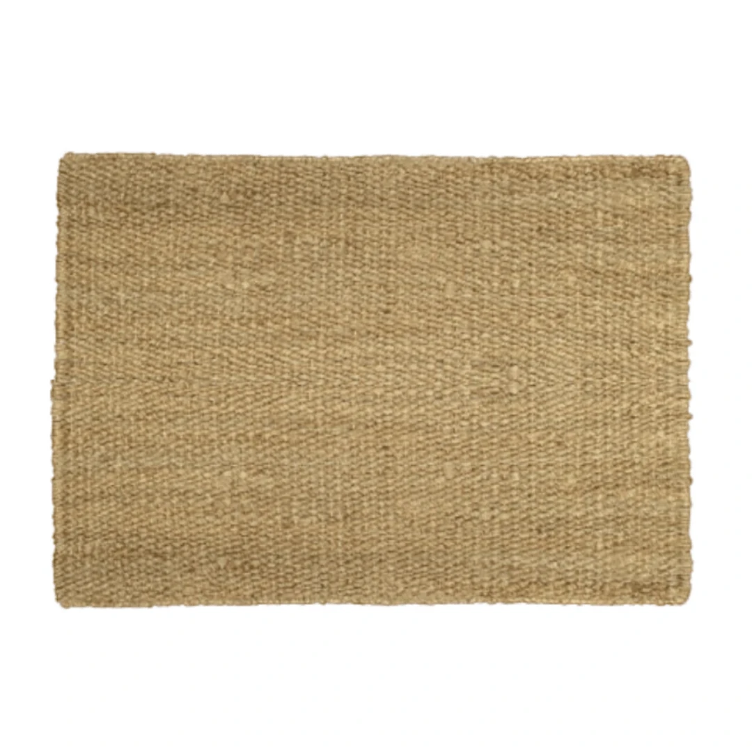 Doormat Natural Panja Handwoven - Hemp - Flatweave - Ajaypee Carpets (View 1)