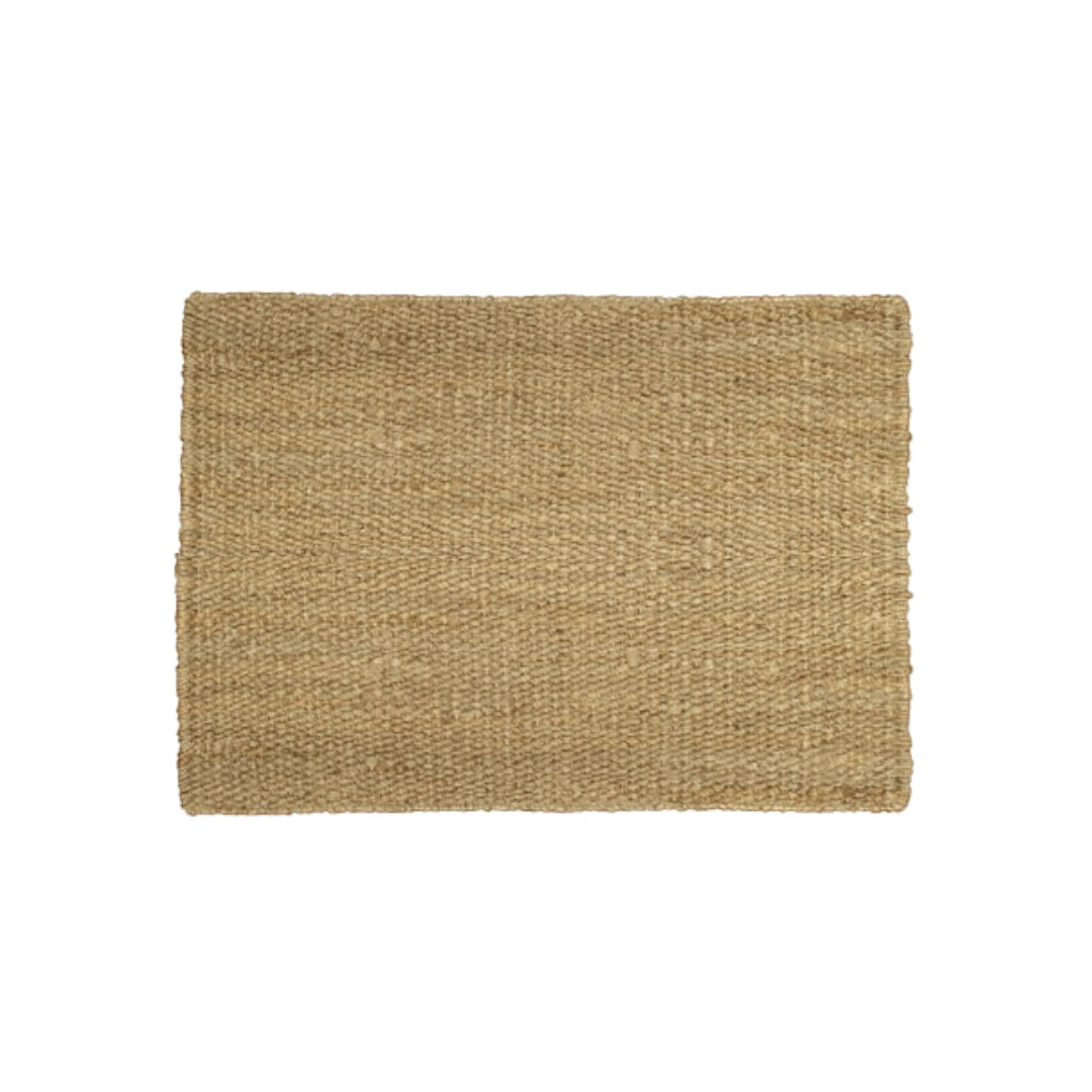Doormat Natural Panja Handwoven - Hemp - Flatweave - Ajaypee Carpets (Thumbnail 3)