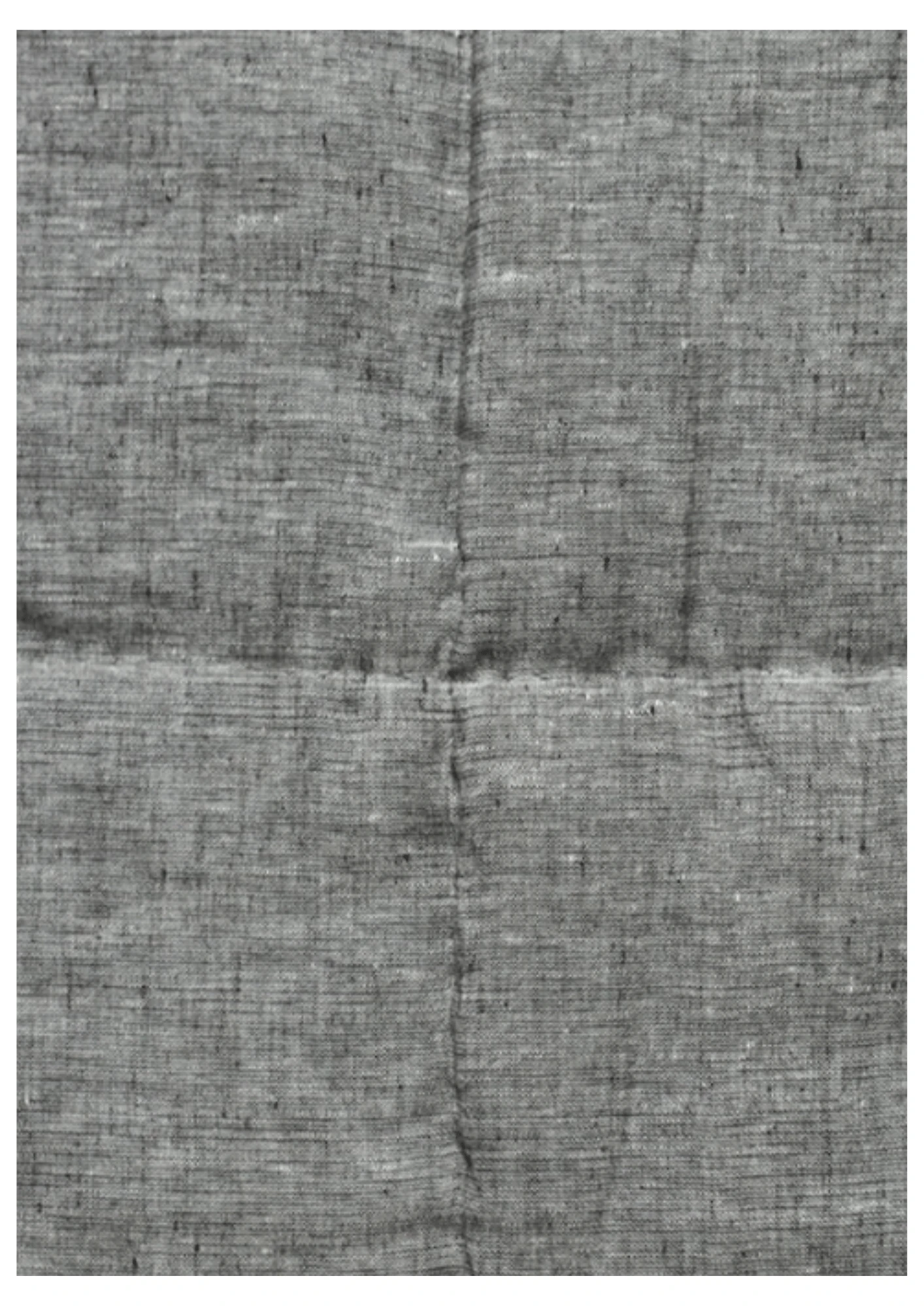 Graphite Linen Bedspread - Cotton - Hand Woven - Ajaypee Carpets (View 1)