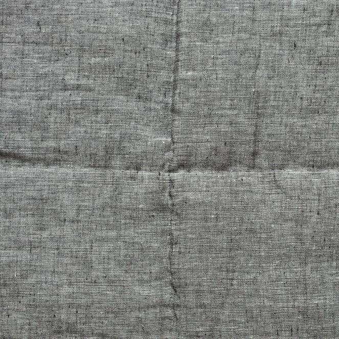 Graphite Linen Bedspread - Cotton - Hand Woven - Ajaypee Carpets (Thumbnail 2)
