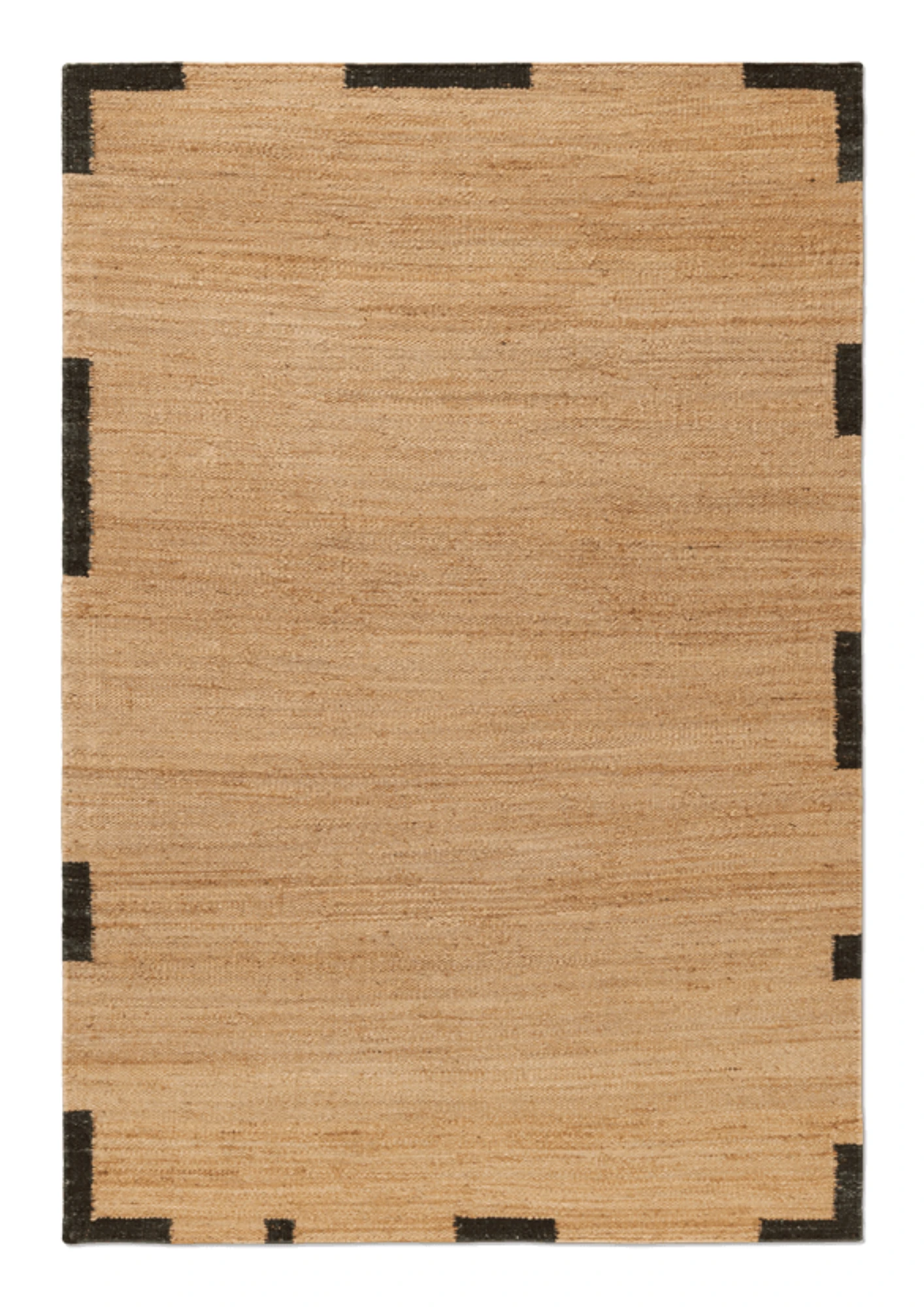 Hemp Hand Woven Rug   Blocks - Jute - Flatweave - Ajaypee Carpets (View 1)