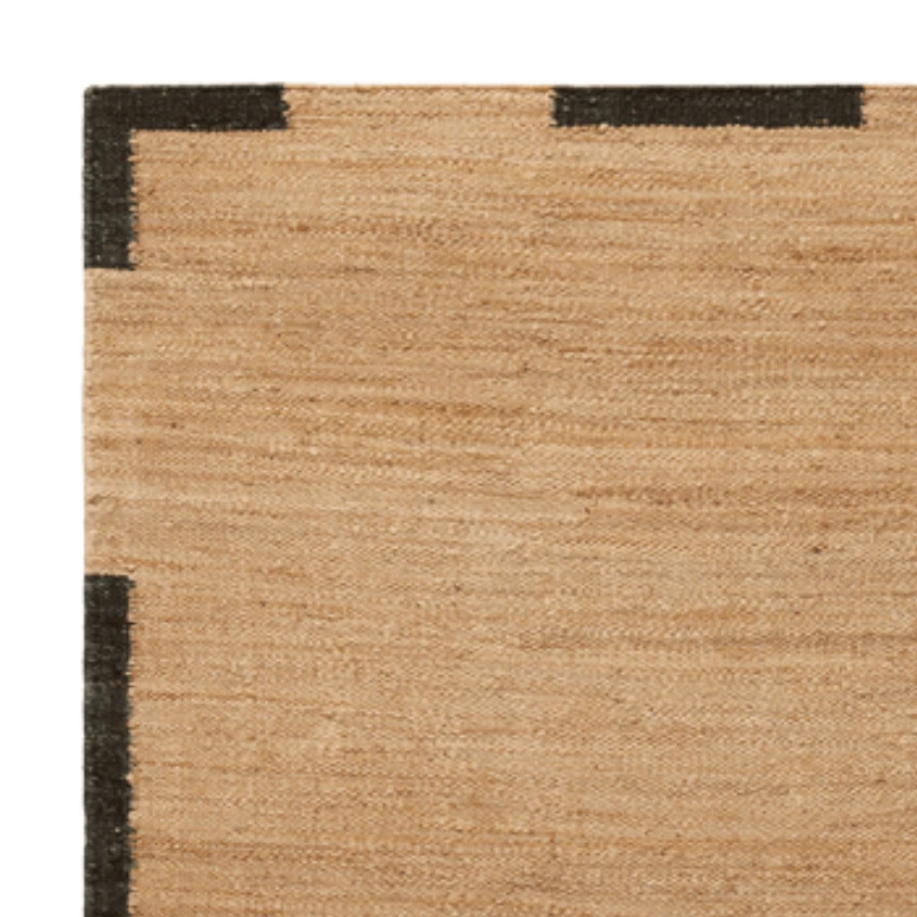 Hemp Hand Woven Rug   Blocks - Jute - Flatweave - Ajaypee Carpets (Thumbnail 4)