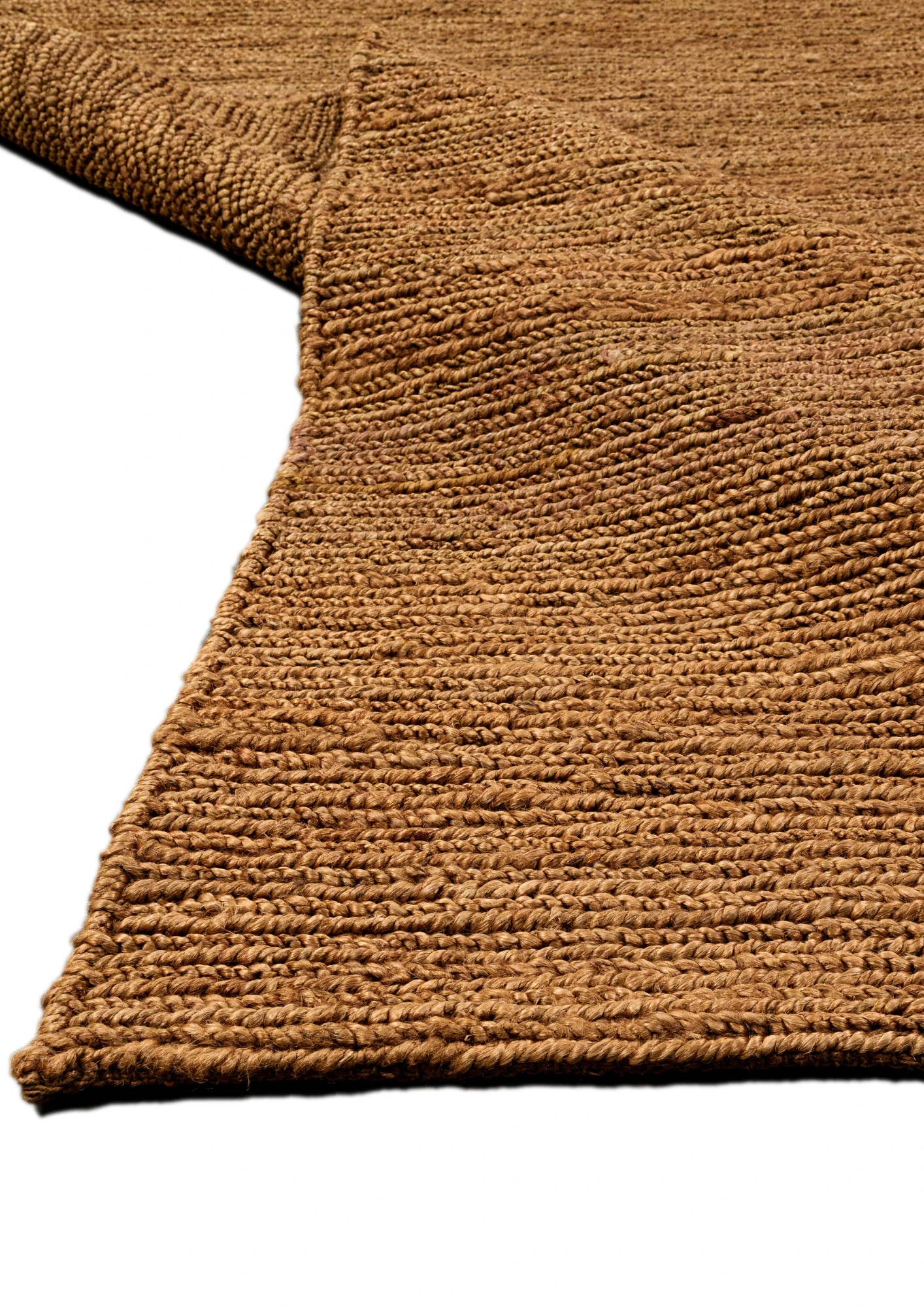Hemp Hand Woven Rug   Espresso Lines - Jute - Hand Woven - Ajaypee Carpets (Thumbnail 2)