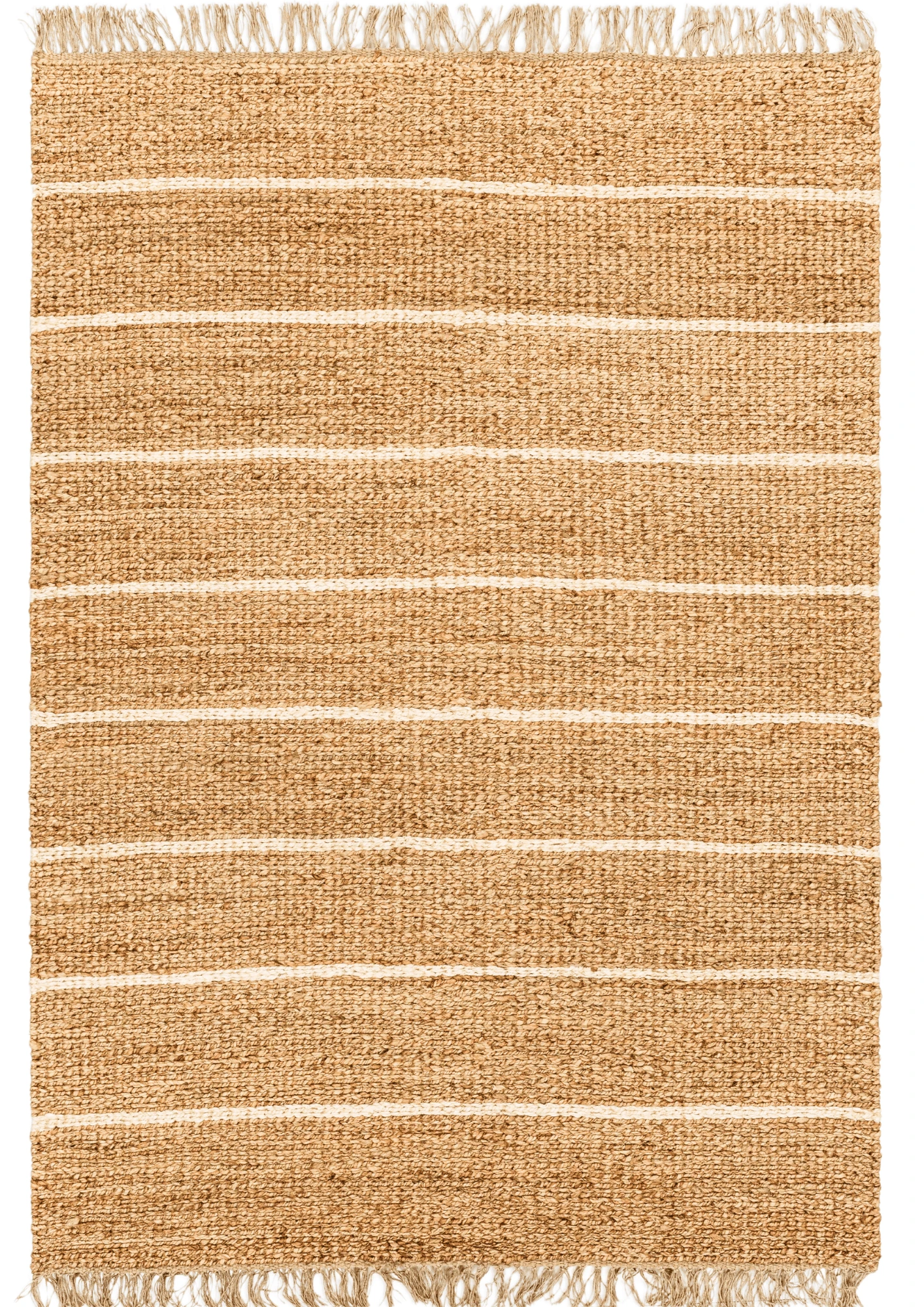Hemp Hand Woven Rug: Castilla Fringe - Hemp - Hand Woven - Ajaypee Carpets (View 1)