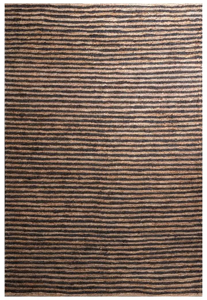 Hemp Hand Woven Rug   Dual Stripes - Jute - Flatweave - Ajaypee Carpets (View 1)