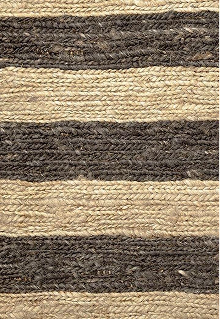 Hemp Hand Woven Rug   Gino Stripe - Jute - Flatweave - Ajaypee Carpets (Thumbnail 3)