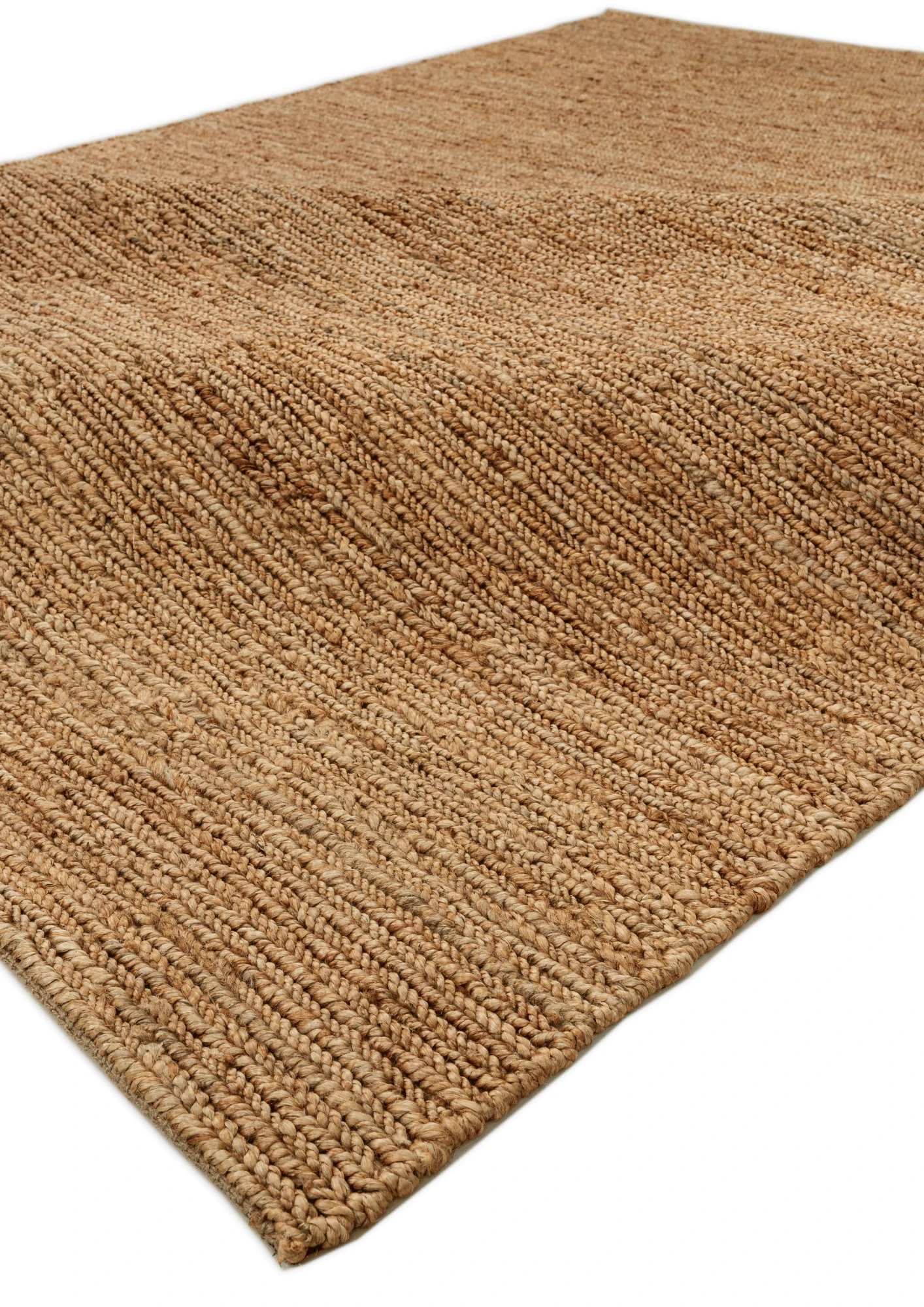 Hemp Hand Woven Rug   Natural Lines - Jute - Hand Woven - Ajaypee Carpets (Thumbnail 2)