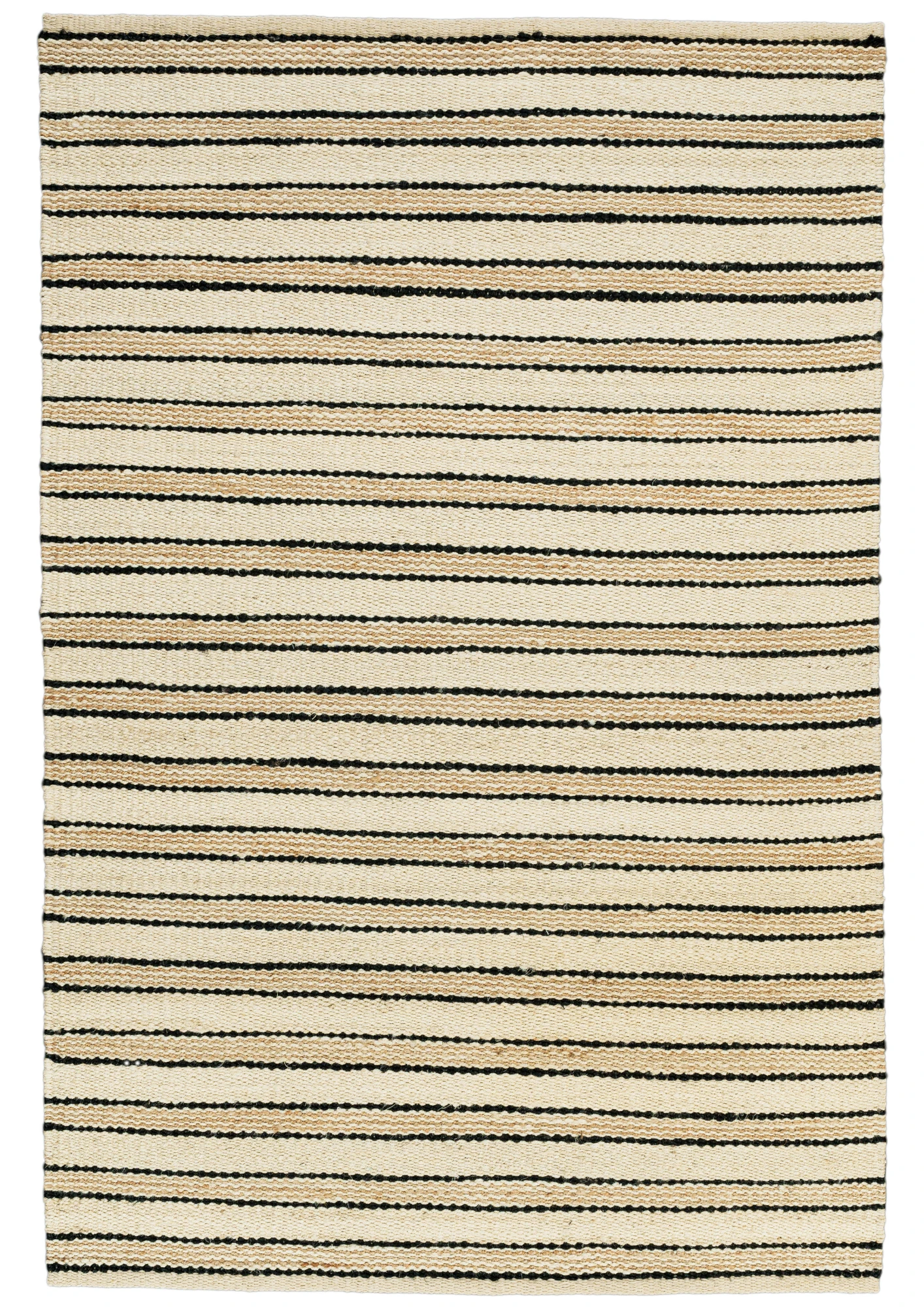 Hemp Hand Woven Rug   Stripe Egma - Jute - Flatweave - Ajaypee Carpets (View 1)
