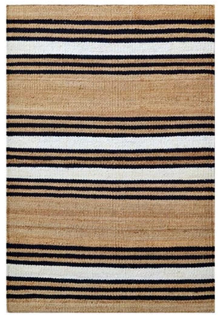 Hemp Hand Woven Rug   Stripe Estelle - Jute - Flatweave - Ajaypee Carpets (View 1)