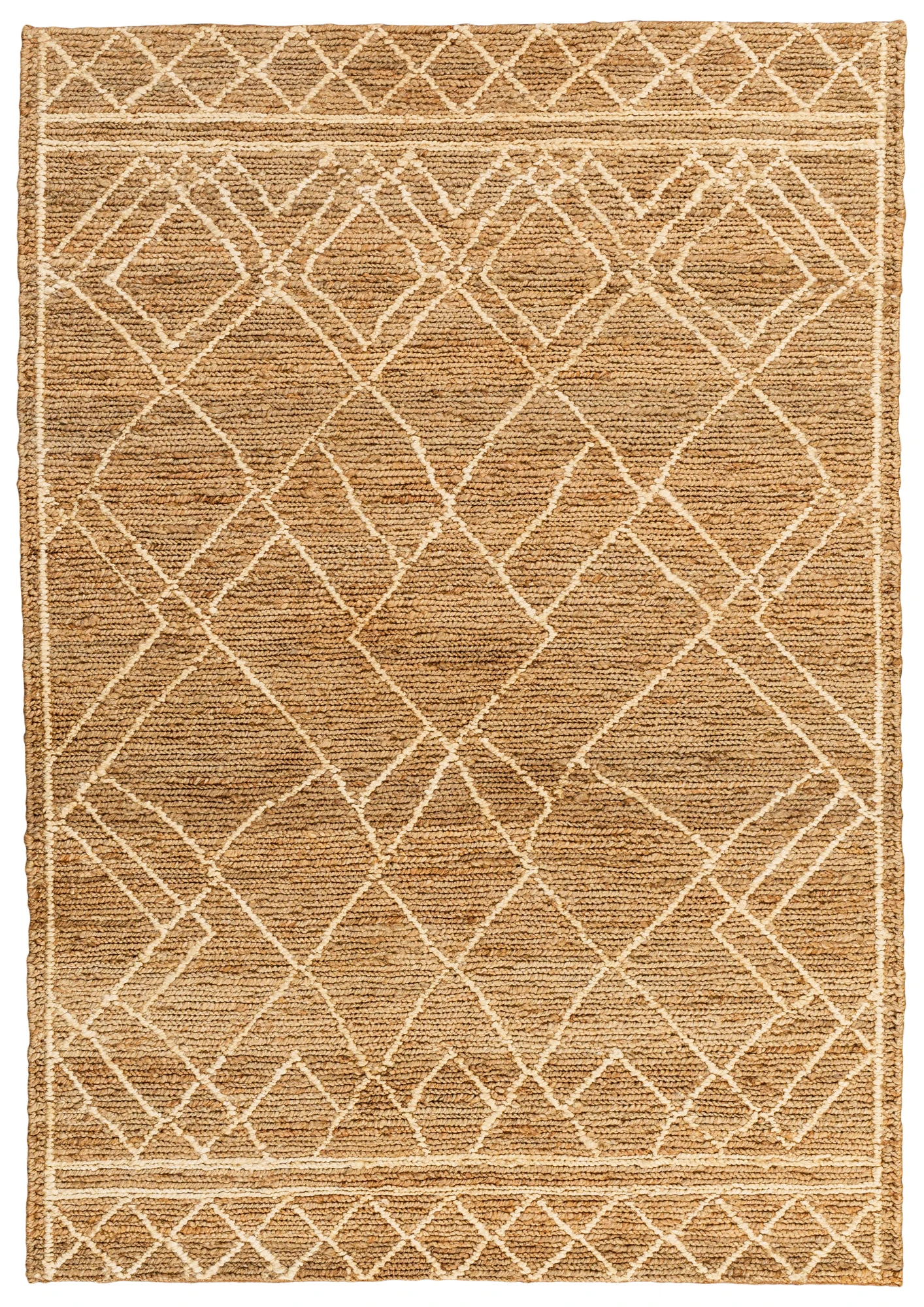 Hemp Hand Woven Rug  Pyramid Grain - Jute - Flatweave - Ajaypee Carpets (View 1)