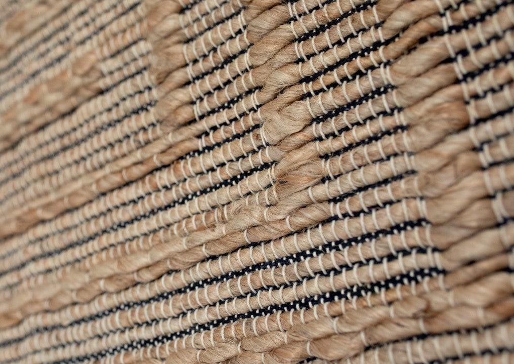 Hemp Hand Woven Rug : Braide SQ - Jute - Hand Woven - Ajaypee Carpets (Thumbnail 2)