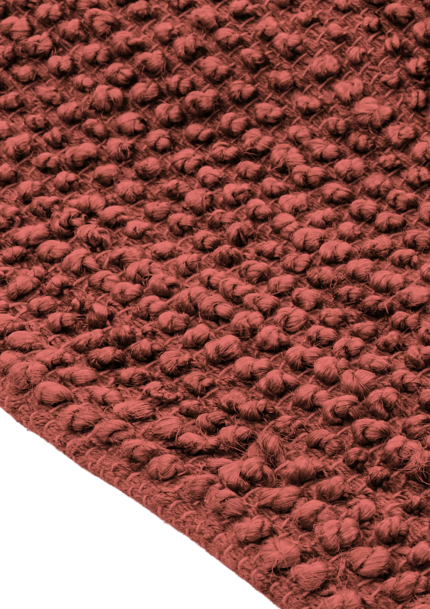 Hemp Hand Woven Rug: Bricky Loop - Jute - Hand Woven - Ajaypee Carpets (Thumbnail 3)