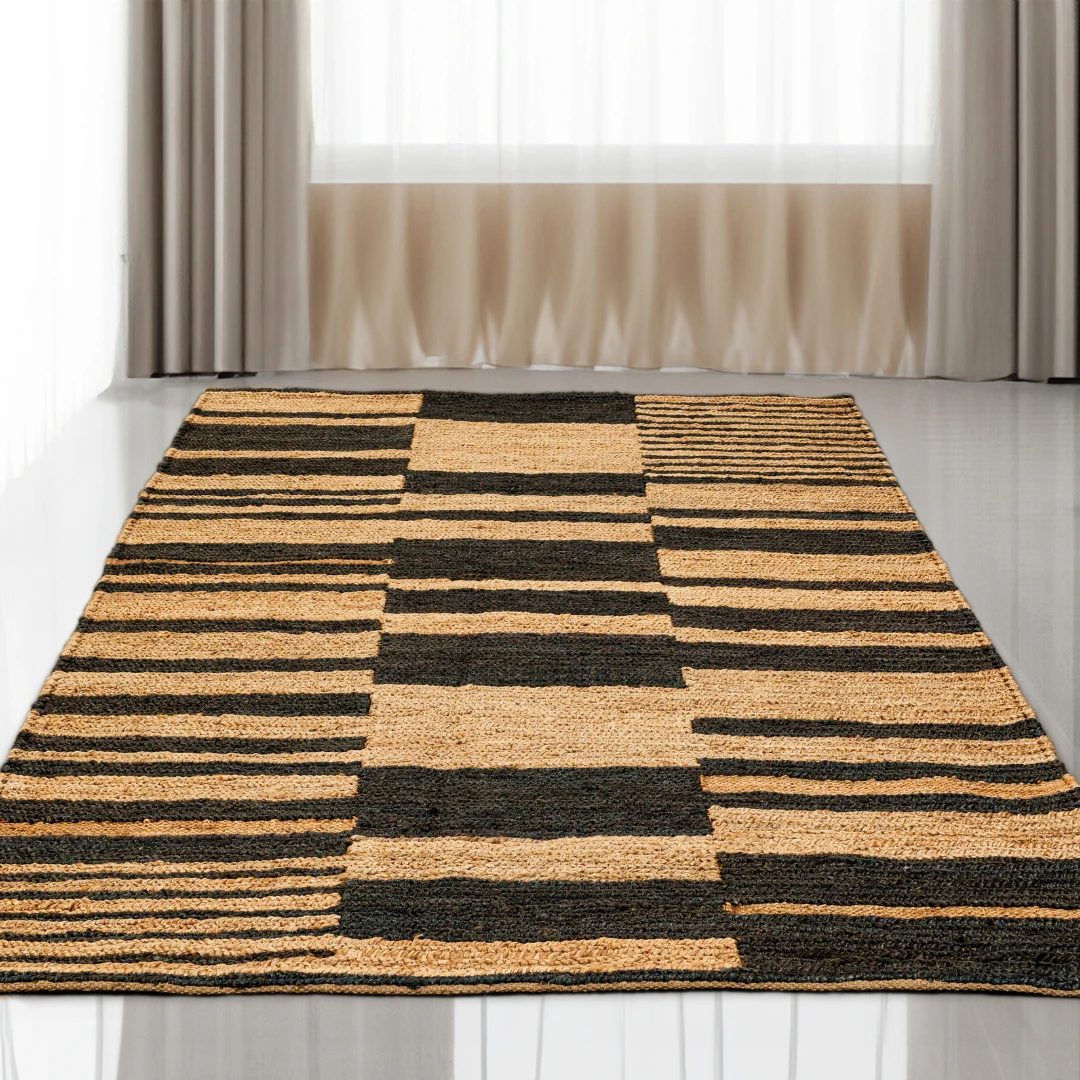 Hemp Hand Woven Rug - Cami - Jute - Hand Woven - Ajaypee Carpets (Thumbnail 4)