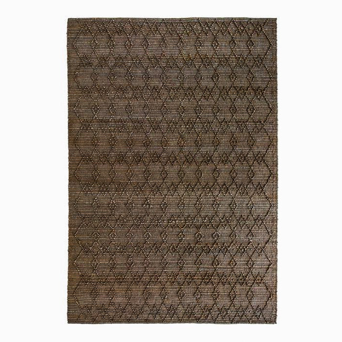 Hemp HandWoven Rug Diamond  Loop - Jute - Hand Woven - Ajaypee Carpets (Thumbnail 2)