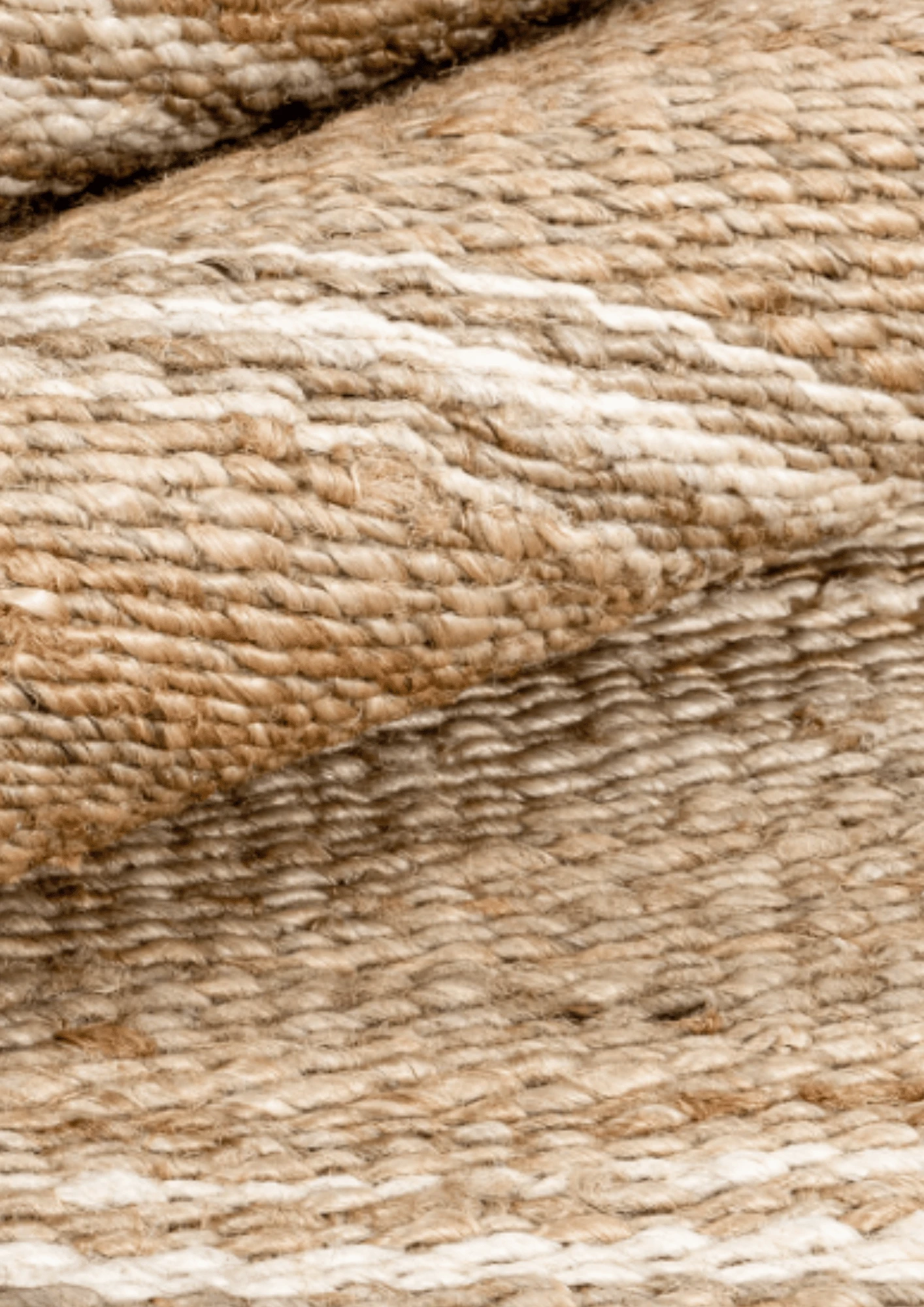 Hemp Hand Woven Rug Earth Stripes - Jute - Hand Woven - Ajaypee Carpets (Thumbnail 2)