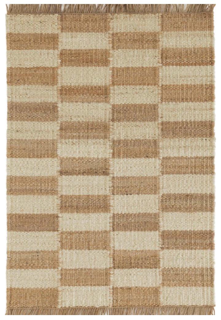 Hemp Hand Woven Rug Flat  Chess Box - Jute - Flatweave - Ajaypee Carpets (Thumbnail 5)