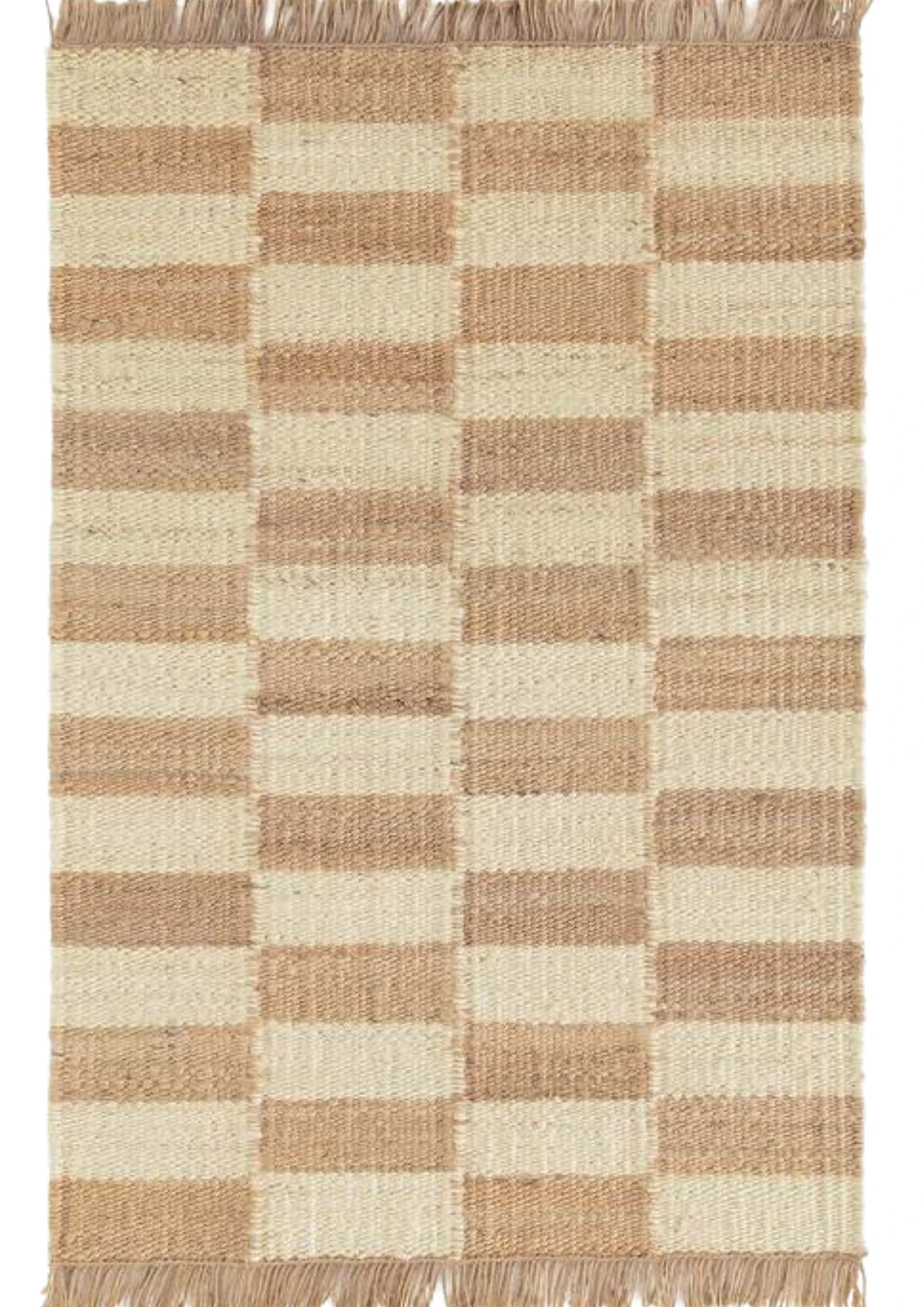 Hemp Hand Woven Rug Flat: Chess Box - Hemp - Hand Woven - Ajaypee Carpets (View 1)