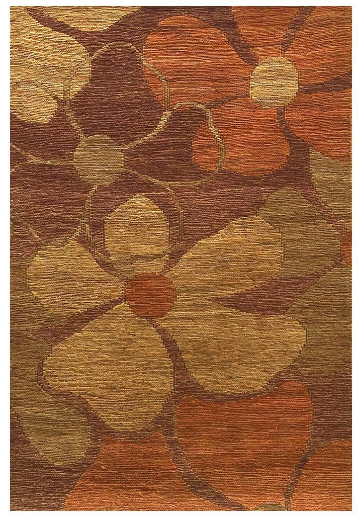Hemp Hand Woven Rug : Braided Floral - Jute - Hand Woven - Ajaypee Carpets (View 1)