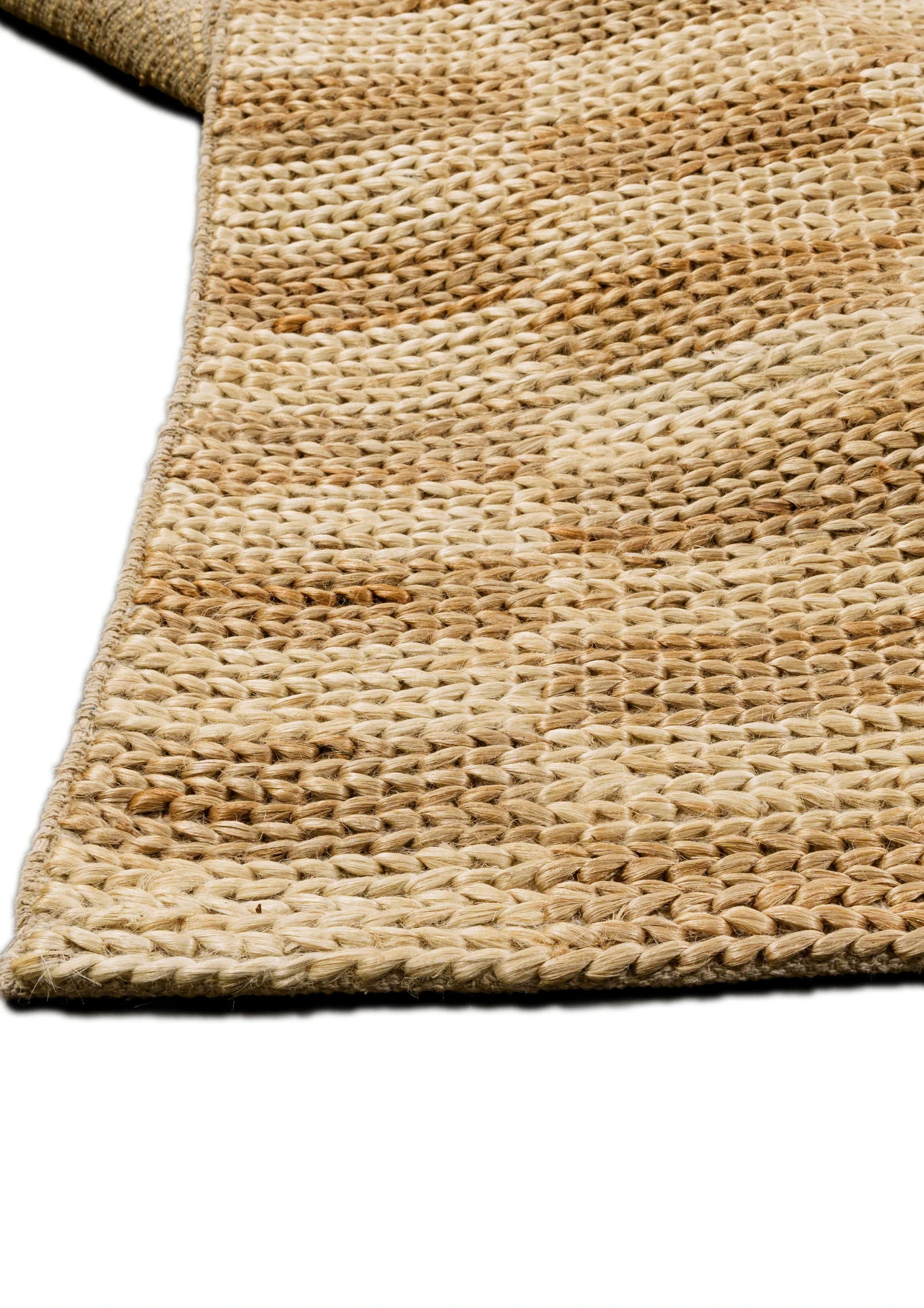 Hemp Hand Woven Rug: Knot Chess - Jute - Hand Woven - Ajaypee Carpets (Thumbnail 2)