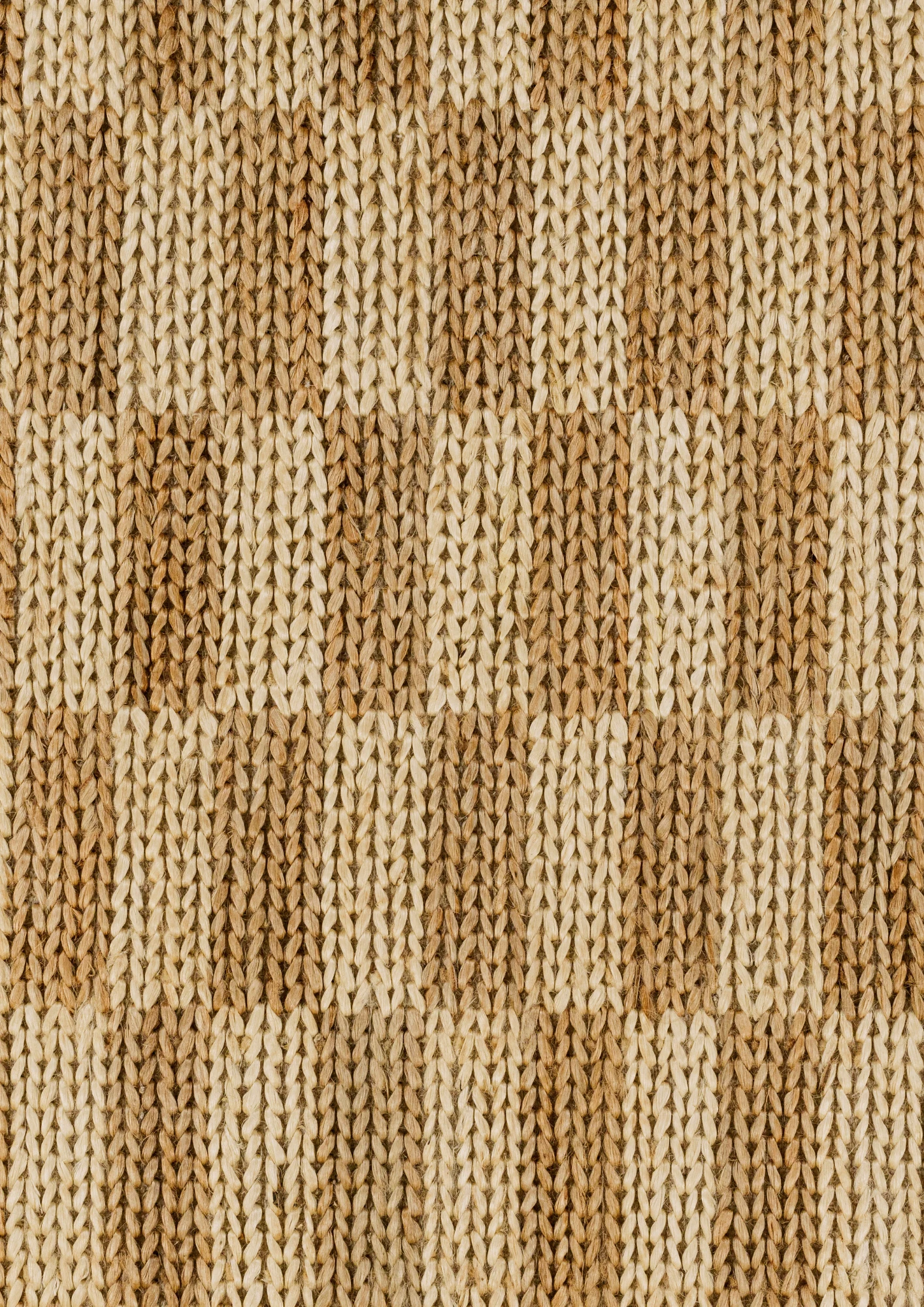 Hemp Hand Woven Rug: Knot Chess - Jute - Hand Woven - Ajaypee Carpets (Thumbnail 3)